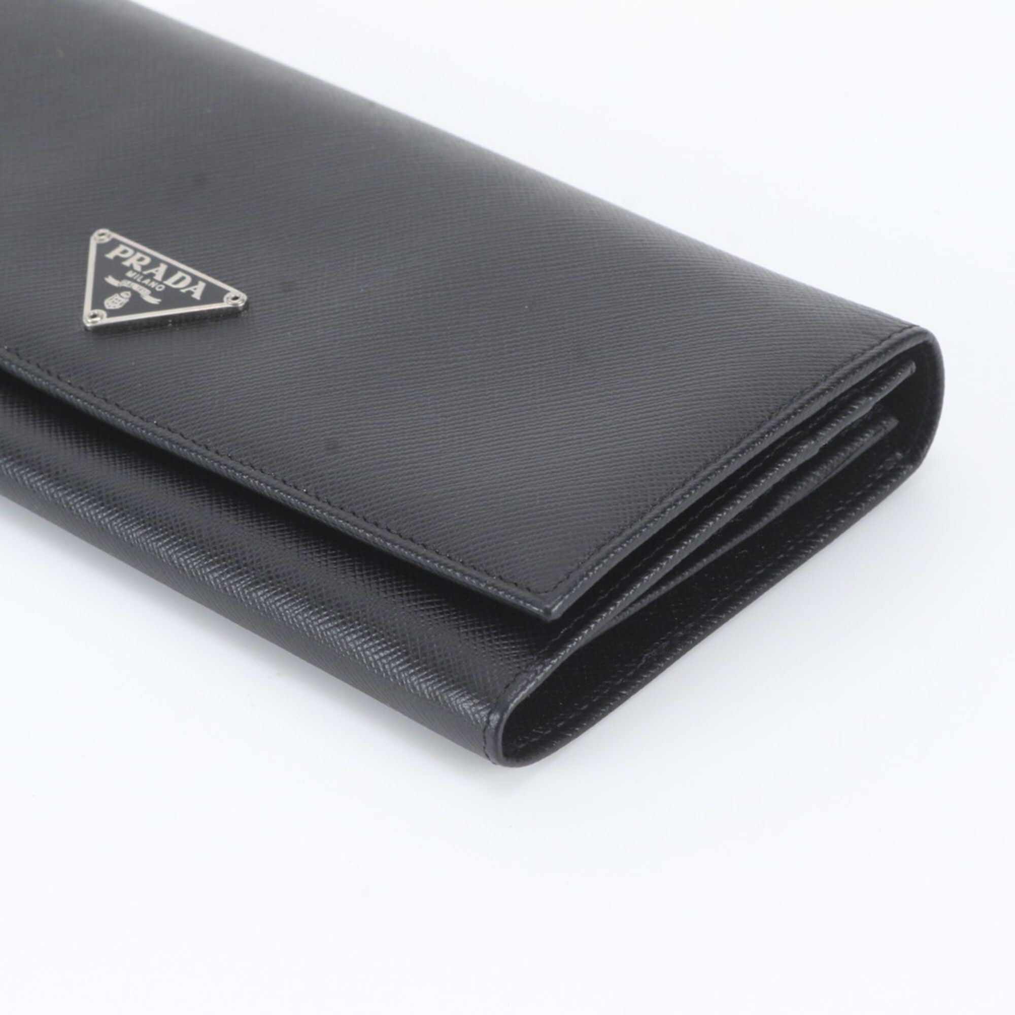 Leather Long Wallet (Bi-Fold) (Pre-Owned) - Prada - Modalova