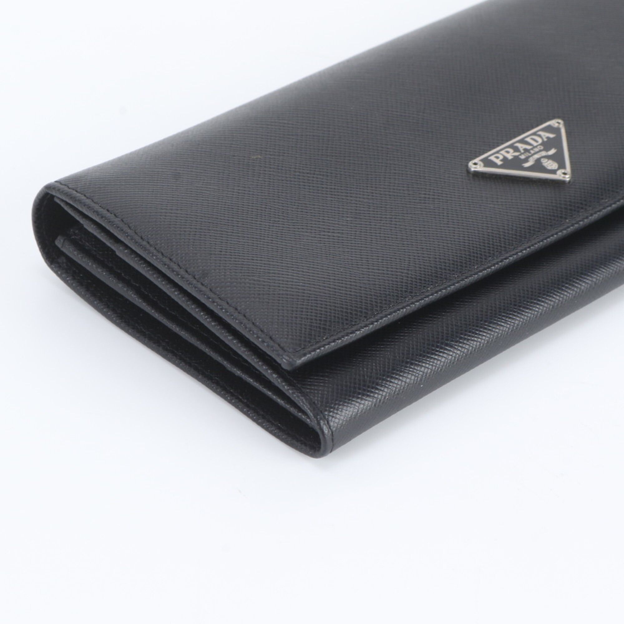 Leather Long Wallet (Bi-Fold) (Pre-Owned) - Prada - Modalova