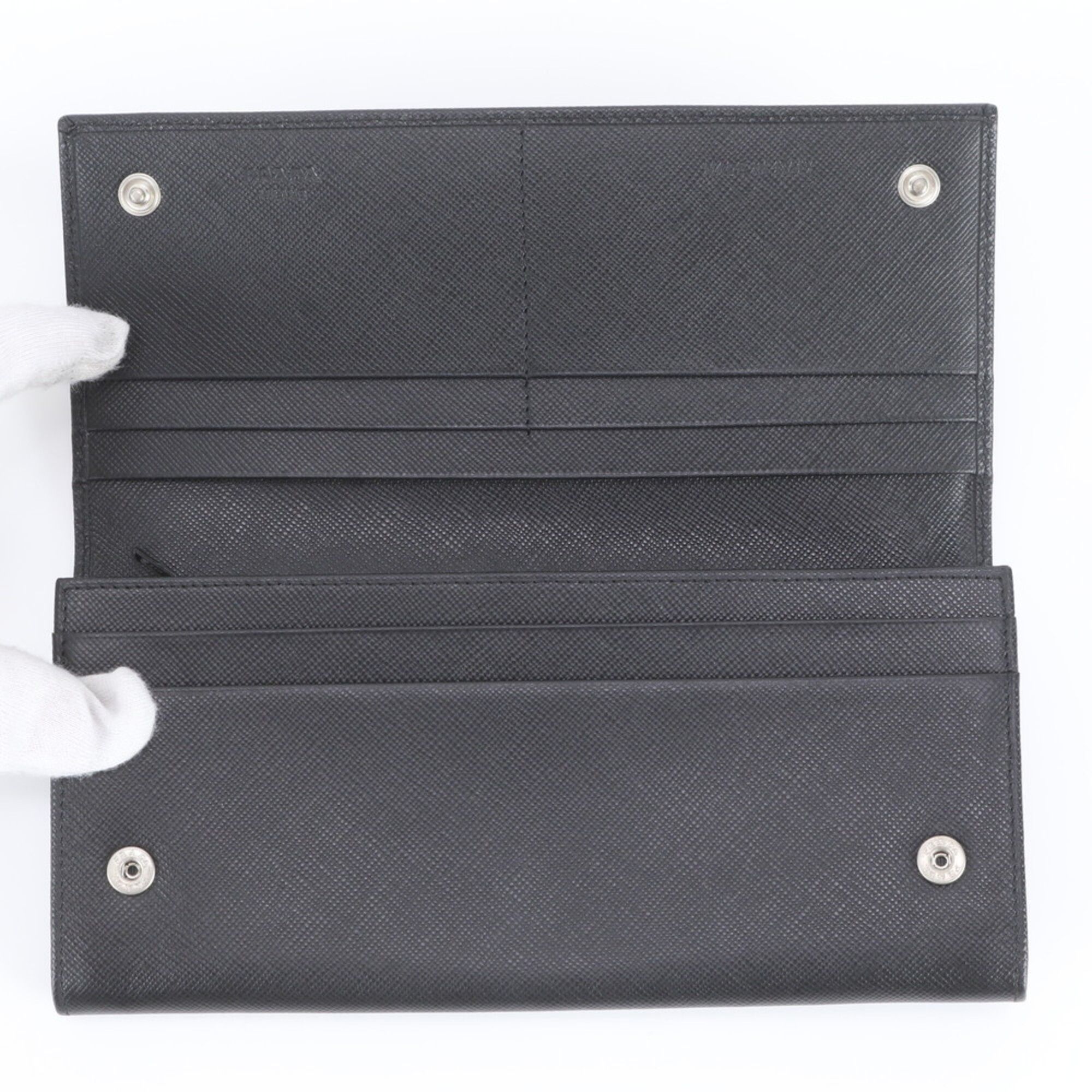 Leather Long Wallet (Bi-Fold) (Pre-Owned) - Prada - Modalova