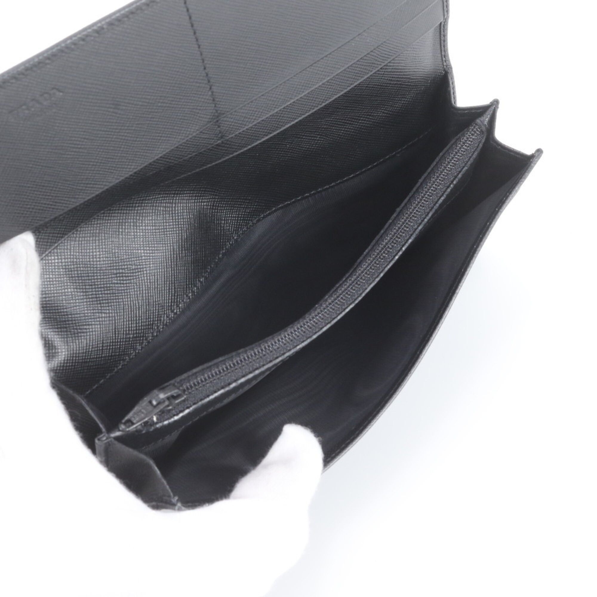 Leather Long Wallet (Bi-Fold) (Pre-Owned) - Prada - Modalova