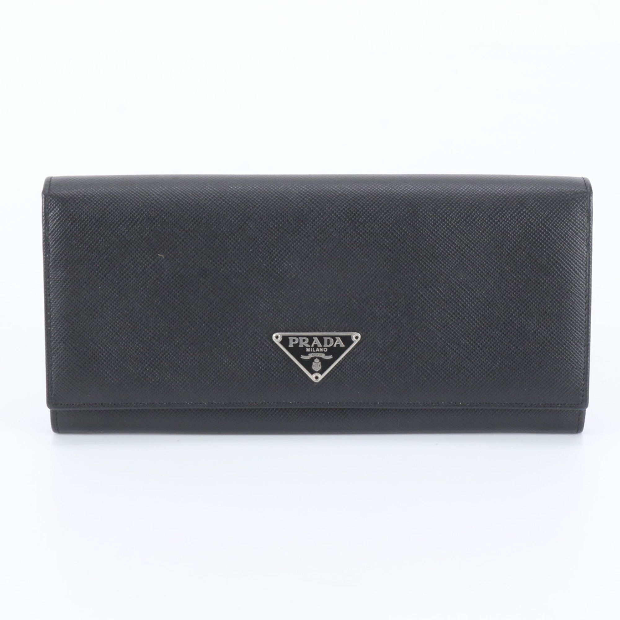 Leather Long Wallet (Bi-Fold) (Pre-Owned) - Prada - Modalova
