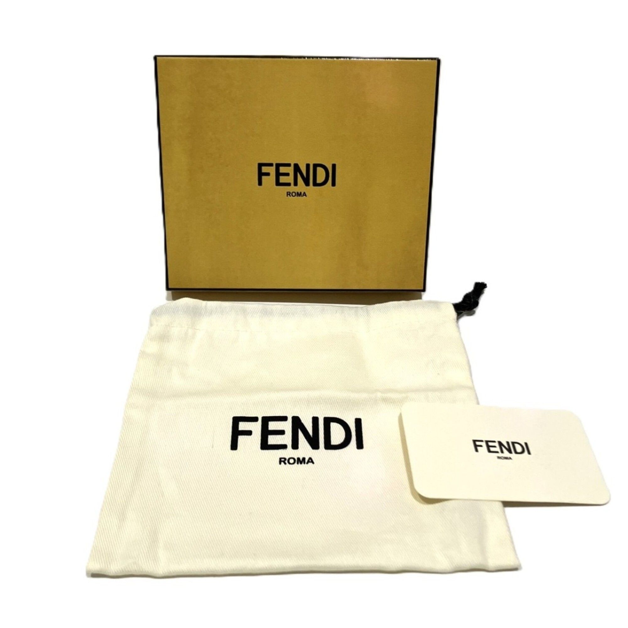 Leather Fabric Wallet (Bi-Fold) (Pre-Owned) - Fendi - Modalova