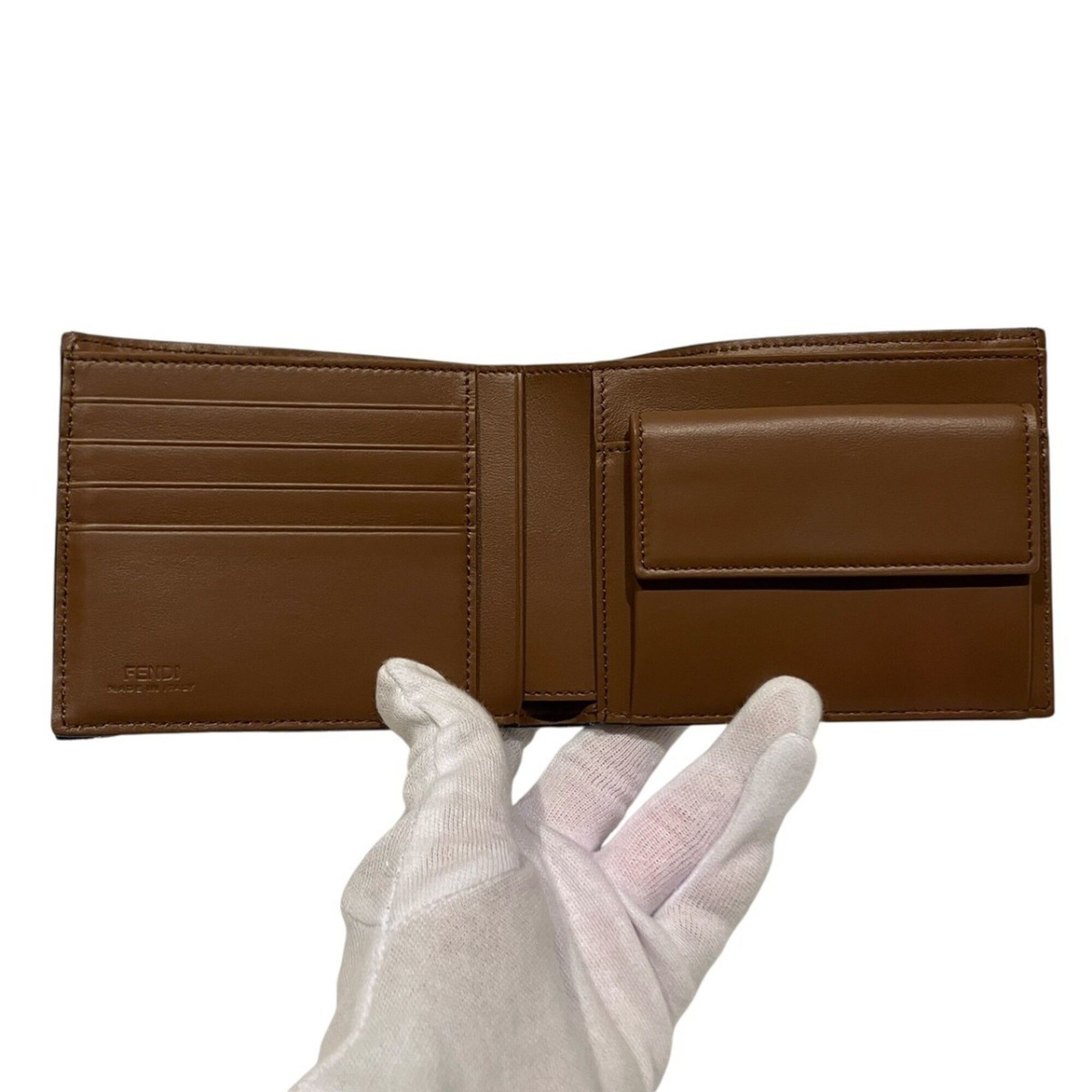 Leather Fabric Wallet (Bi-Fold) (Pre-Owned) - Fendi - Modalova