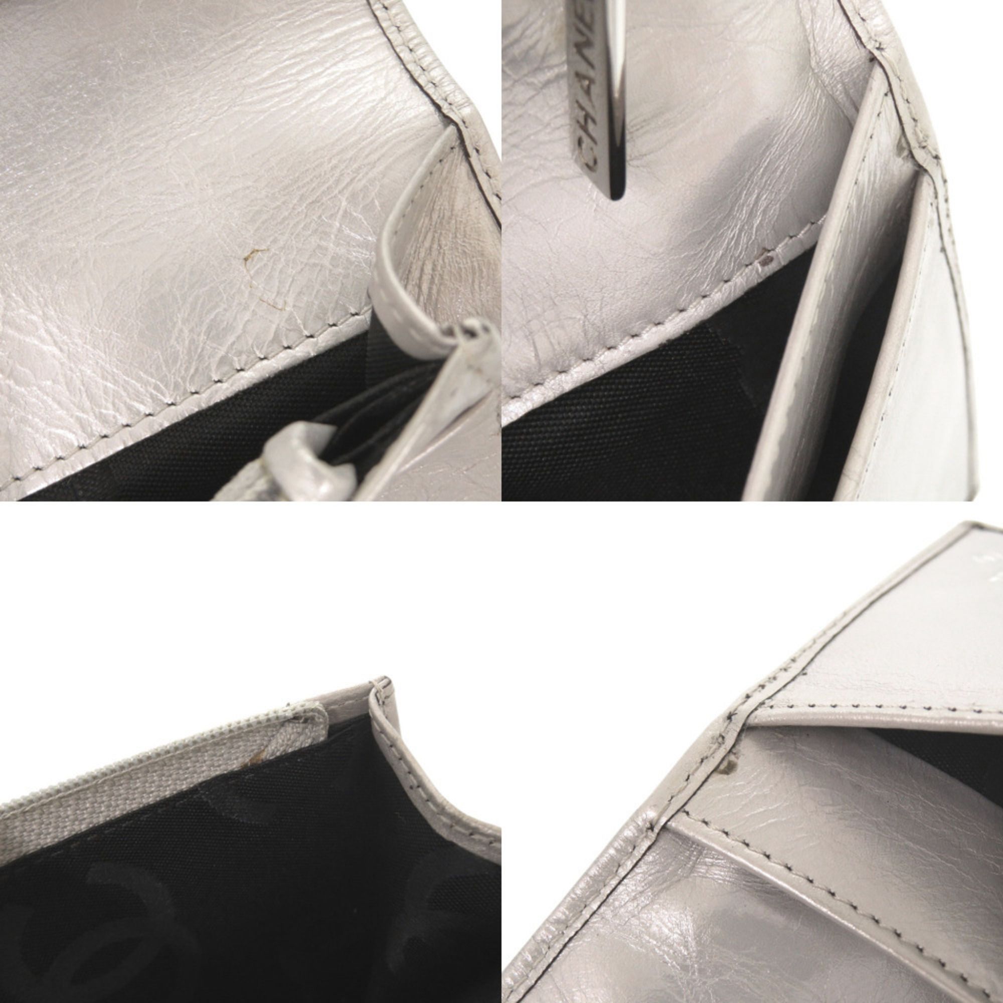 Leather Long Wallet (Bi-Fold) (Pre-Owned) - Chanel - Modalova