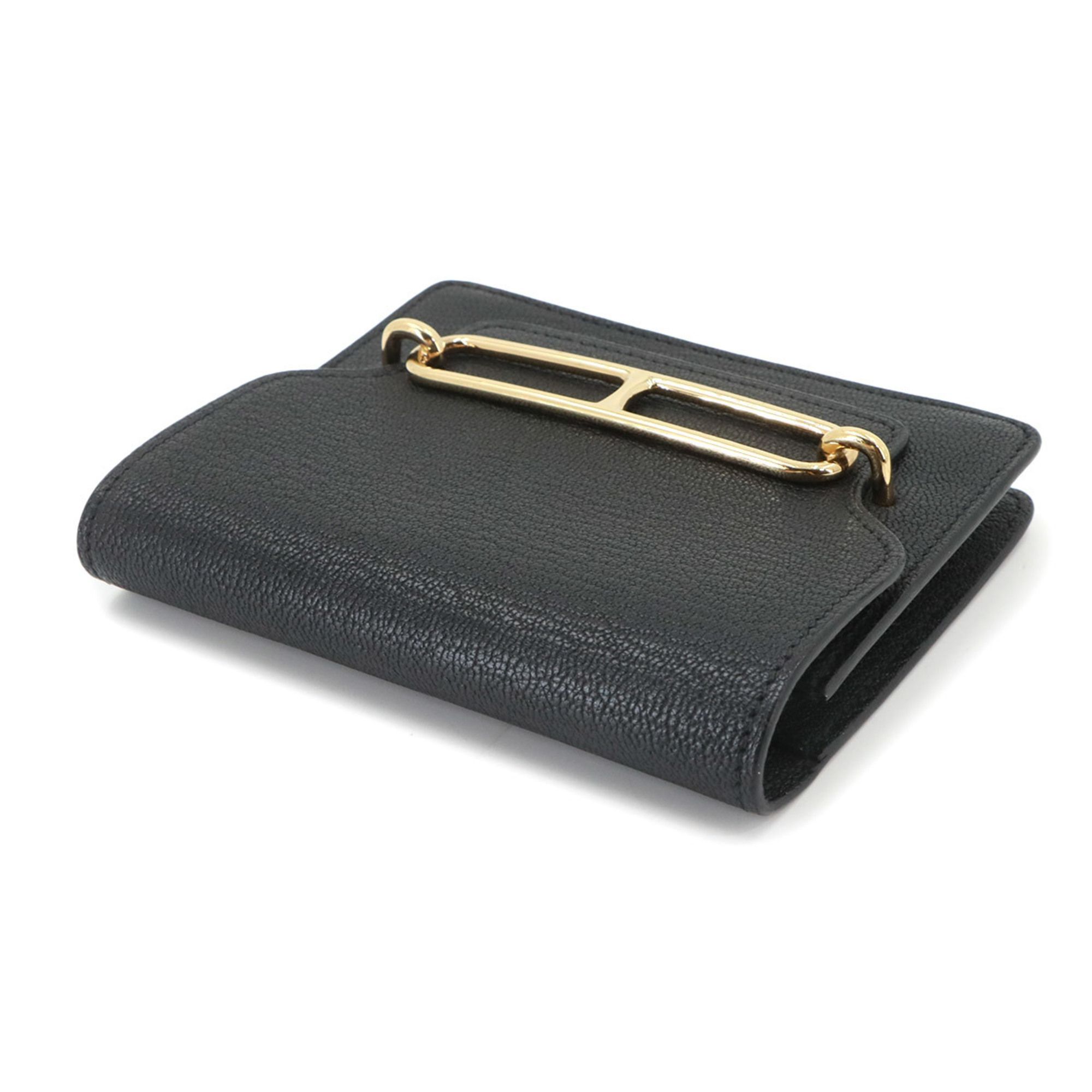 Chevre Leather Wallet (Bi-Fold) (Pre-Owned) - Hermes - Modalova