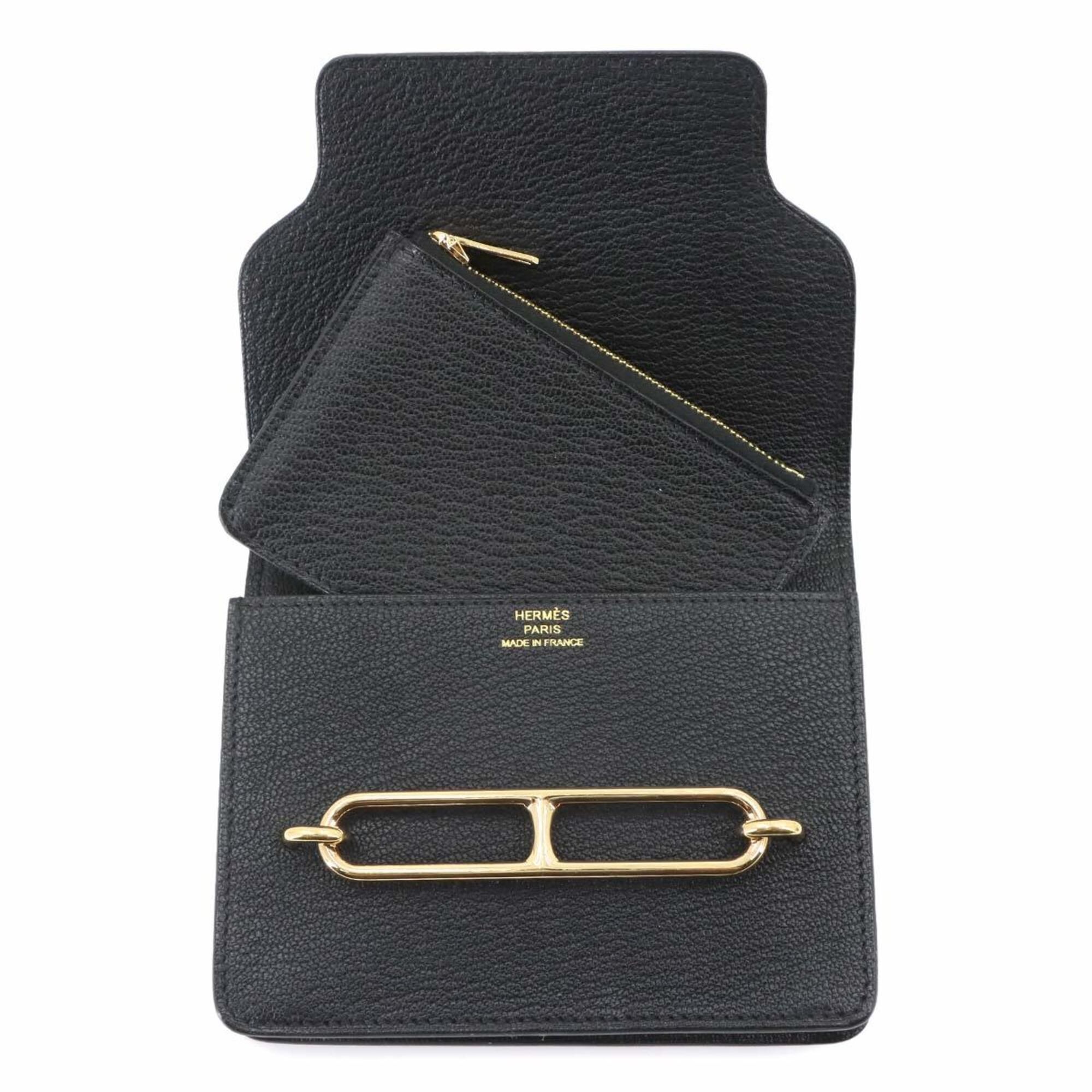 Chevre Leather Wallet (Bi-Fold) (Pre-Owned) - Hermes - Modalova
