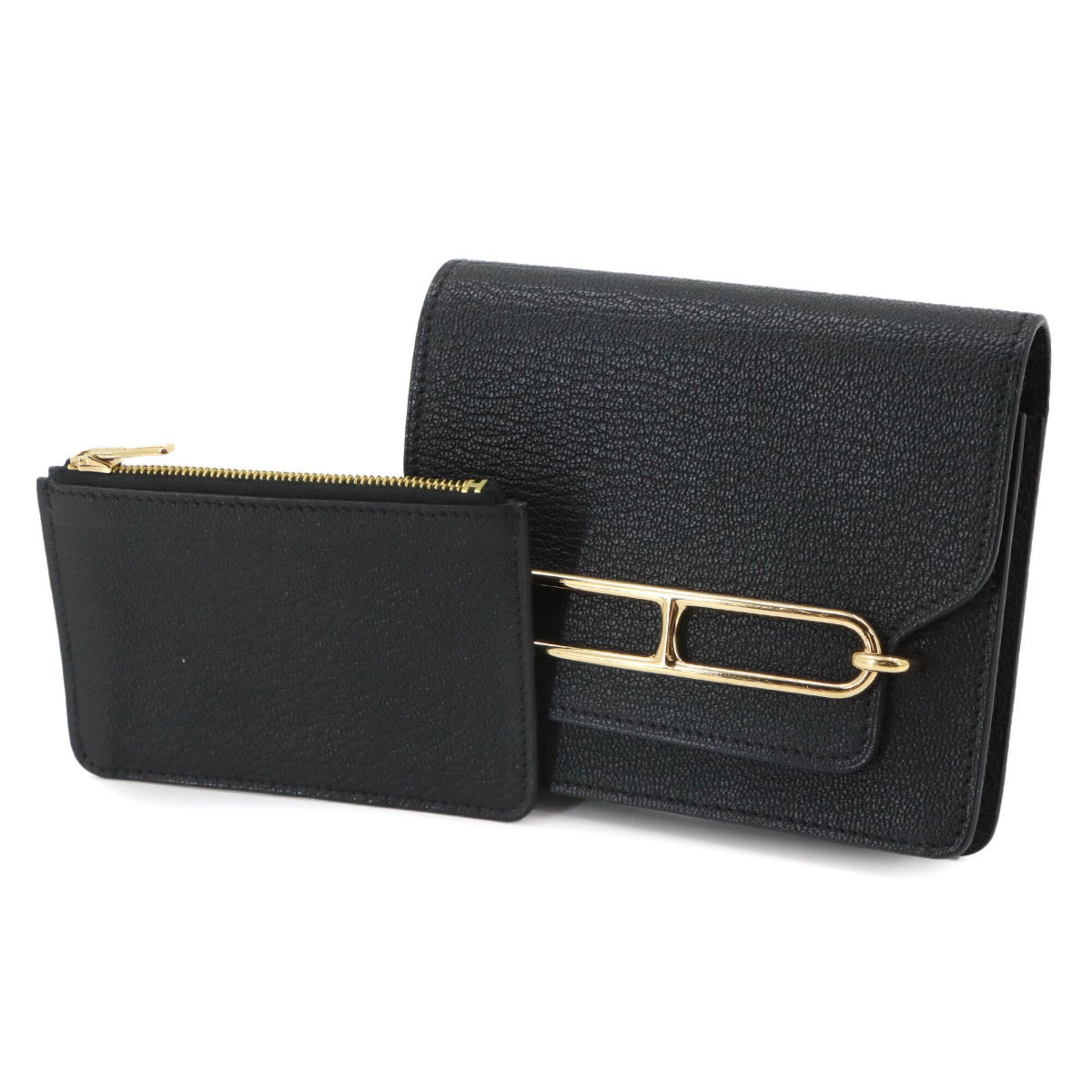 Chevre Leather Wallet (Bi-Fold) (Pre-Owned) - Hermes - Modalova