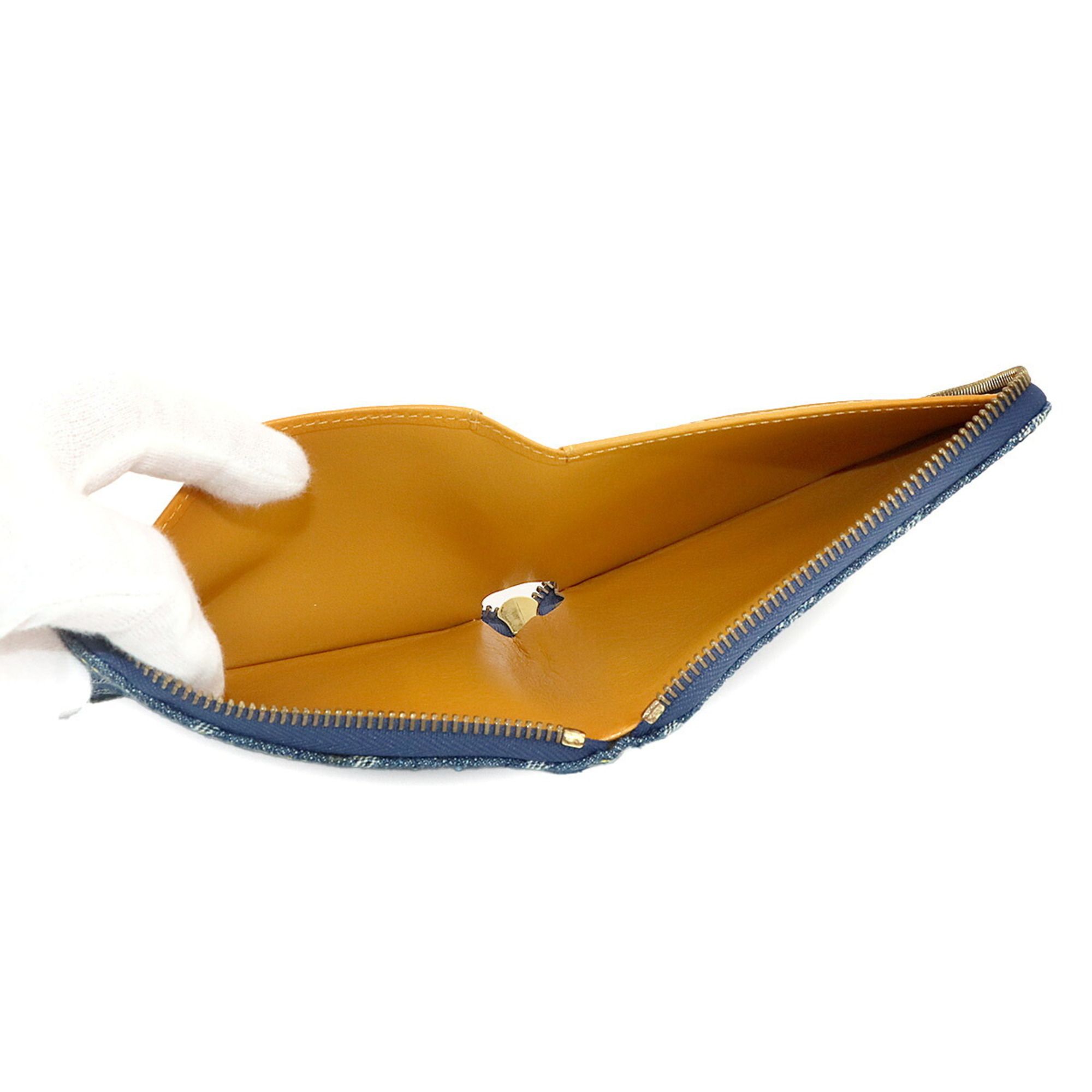 Denim Canvas Wallet (Bi-Fold) (Pre-Owned) - Louis Vuitton - Modalova