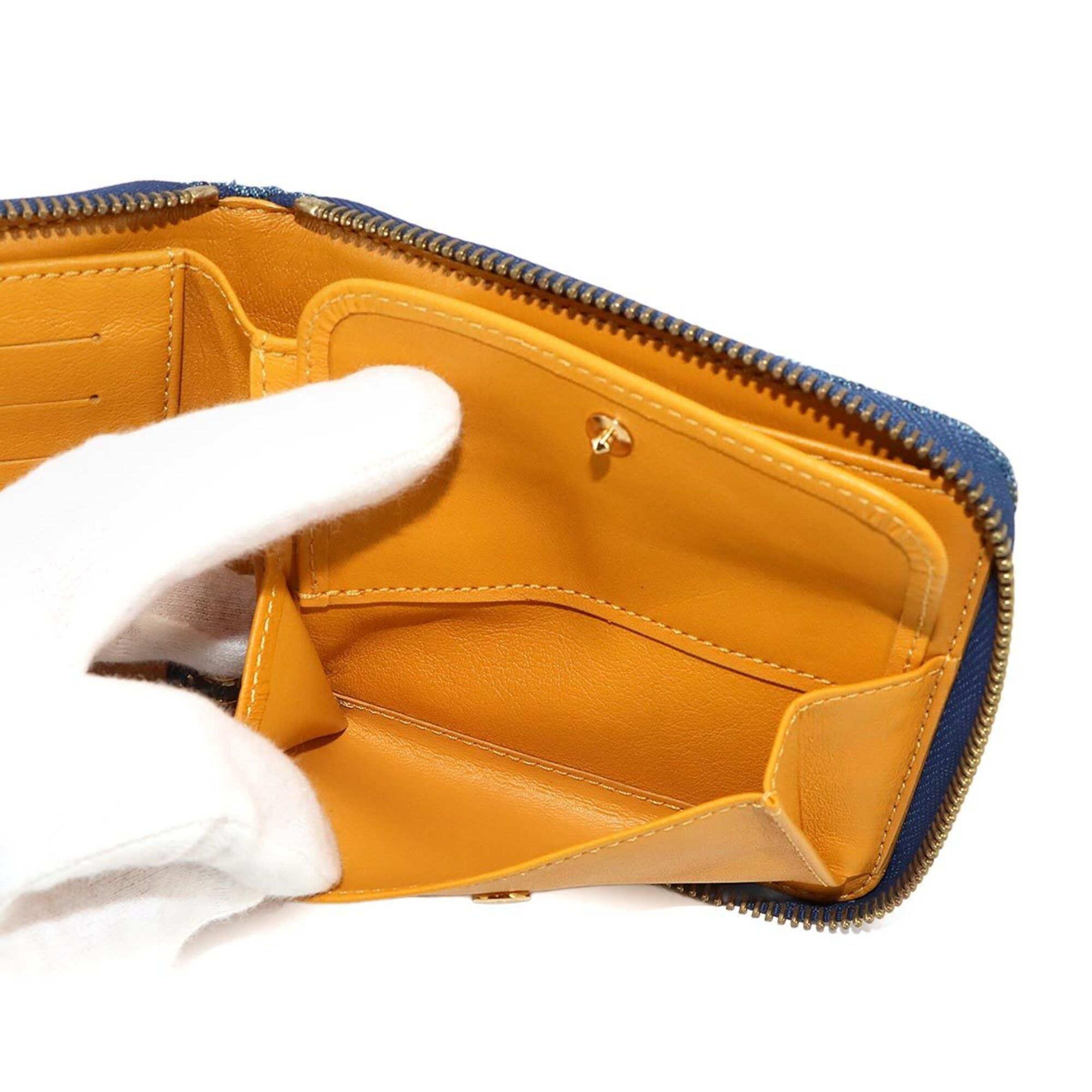 Denim Canvas Wallet (Bi-Fold) (Pre-Owned) - Louis Vuitton - Modalova