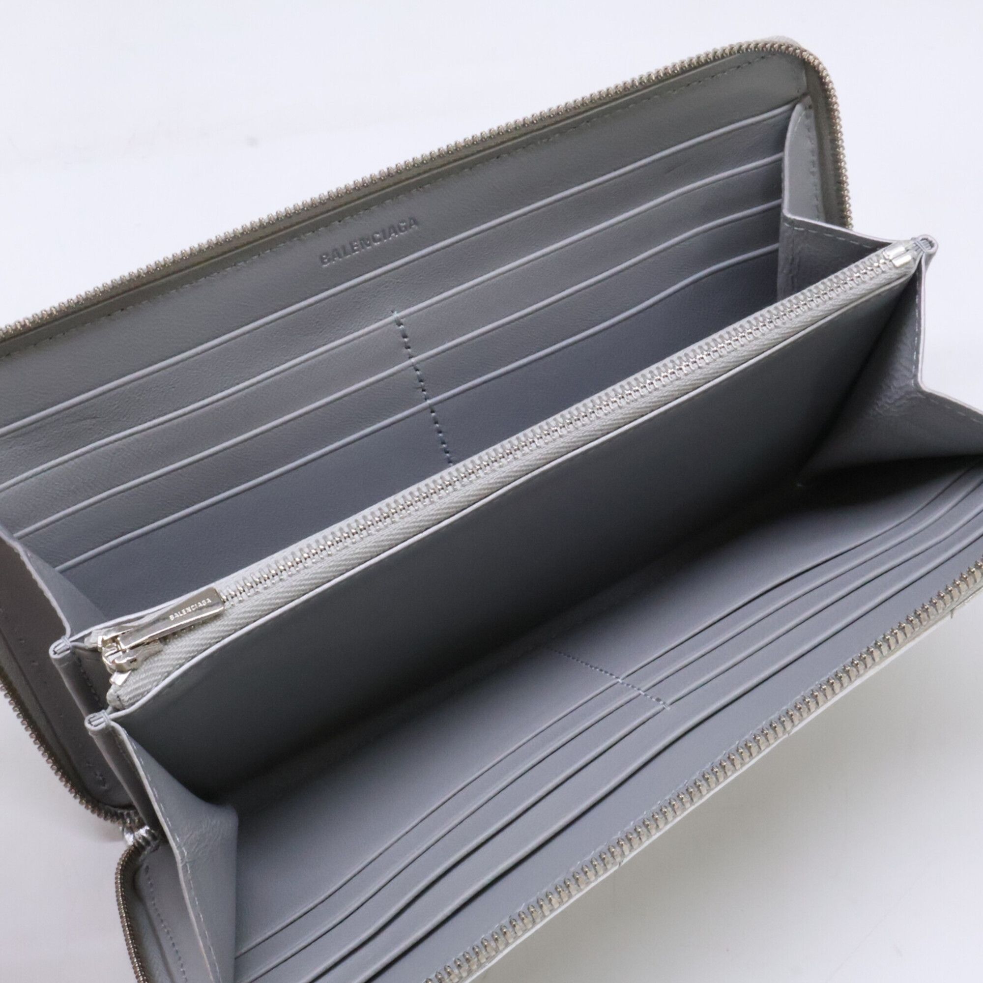 Leather Long Wallet (Bi-Fold) (Pre-Owned) - Balenciaga - Modalova