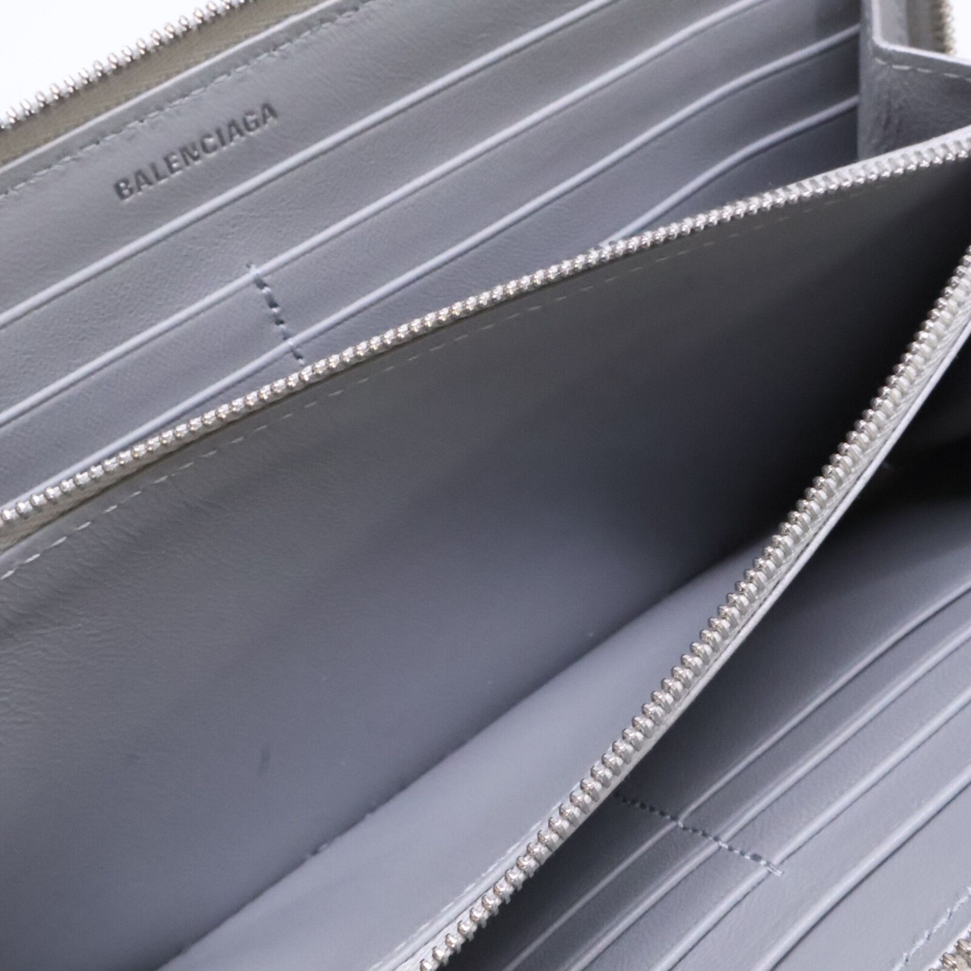 Leather Long Wallet (Bi-Fold) (Pre-Owned) - Balenciaga - Modalova