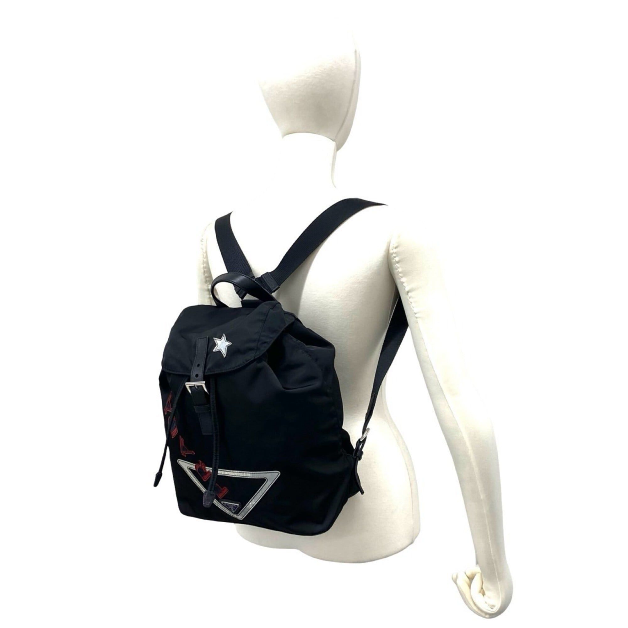 Nylon Leather Backpack (Pre-Owned) - Prada - Modalova