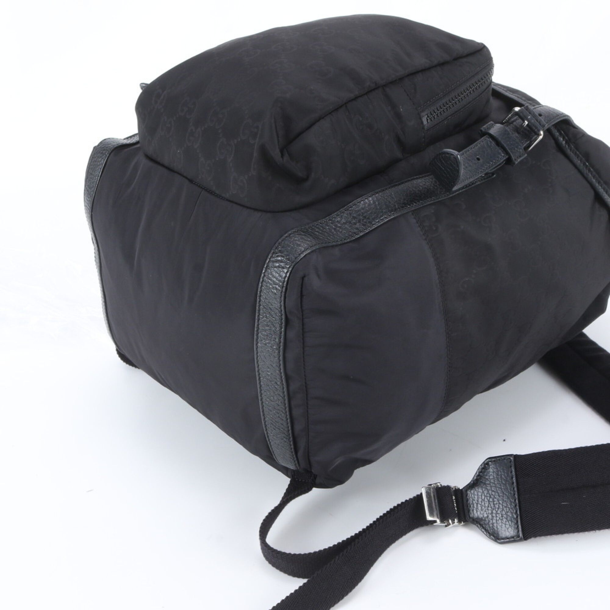 Leather Nylon Backpack Shoulder Bag (Pre-Owned) - Gucci - Modalova