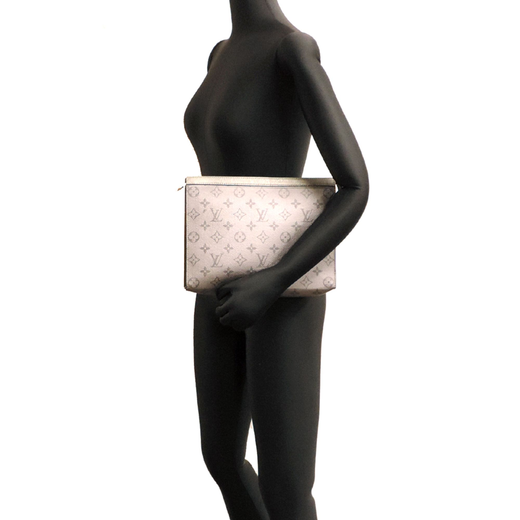 Monogram Eclipse Clutch Bag Pochette (Pre-Owned) - Louis Vuitton - Modalova