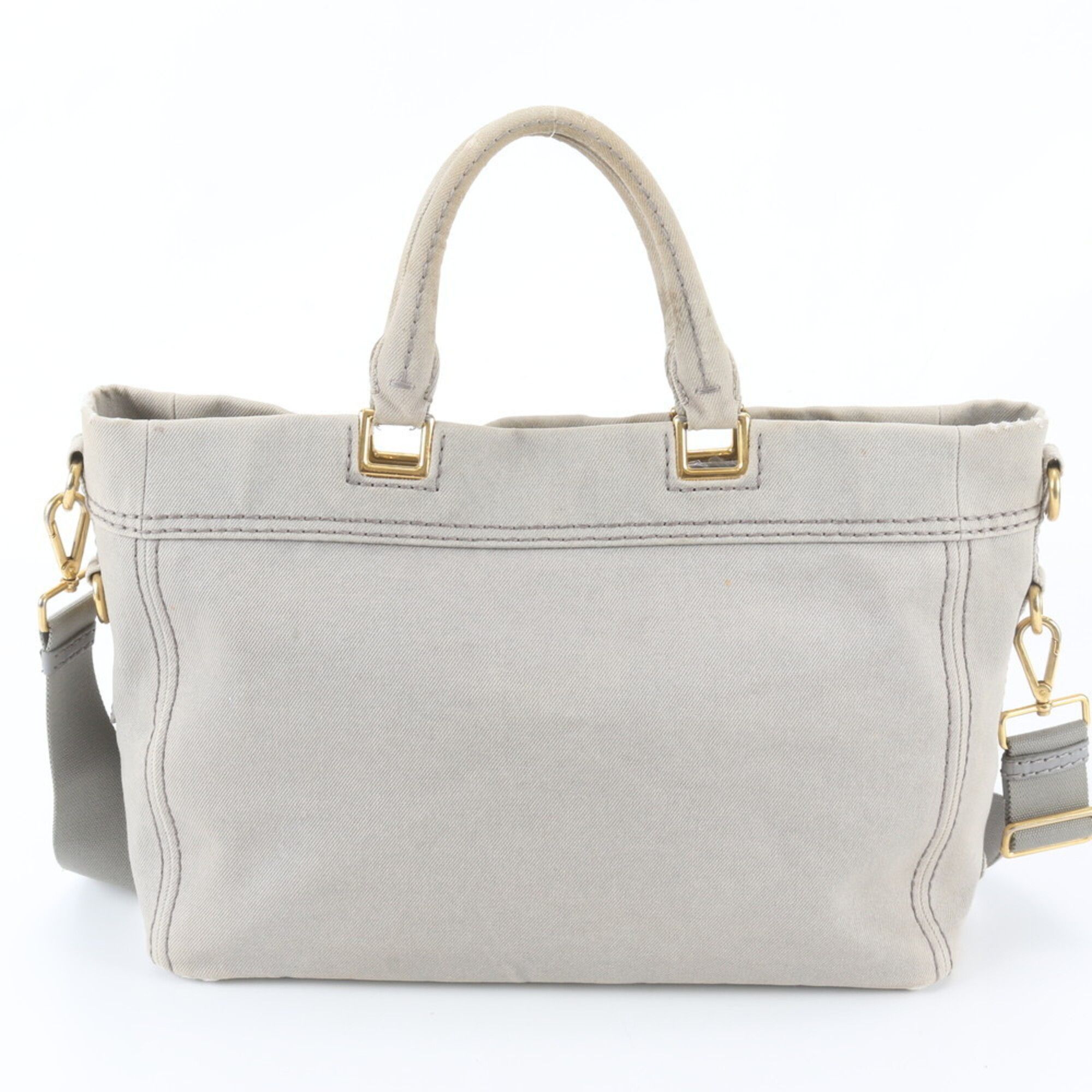 Leather Canvas Shoulder Bag (Pre-Owned) - Prada - Modalova