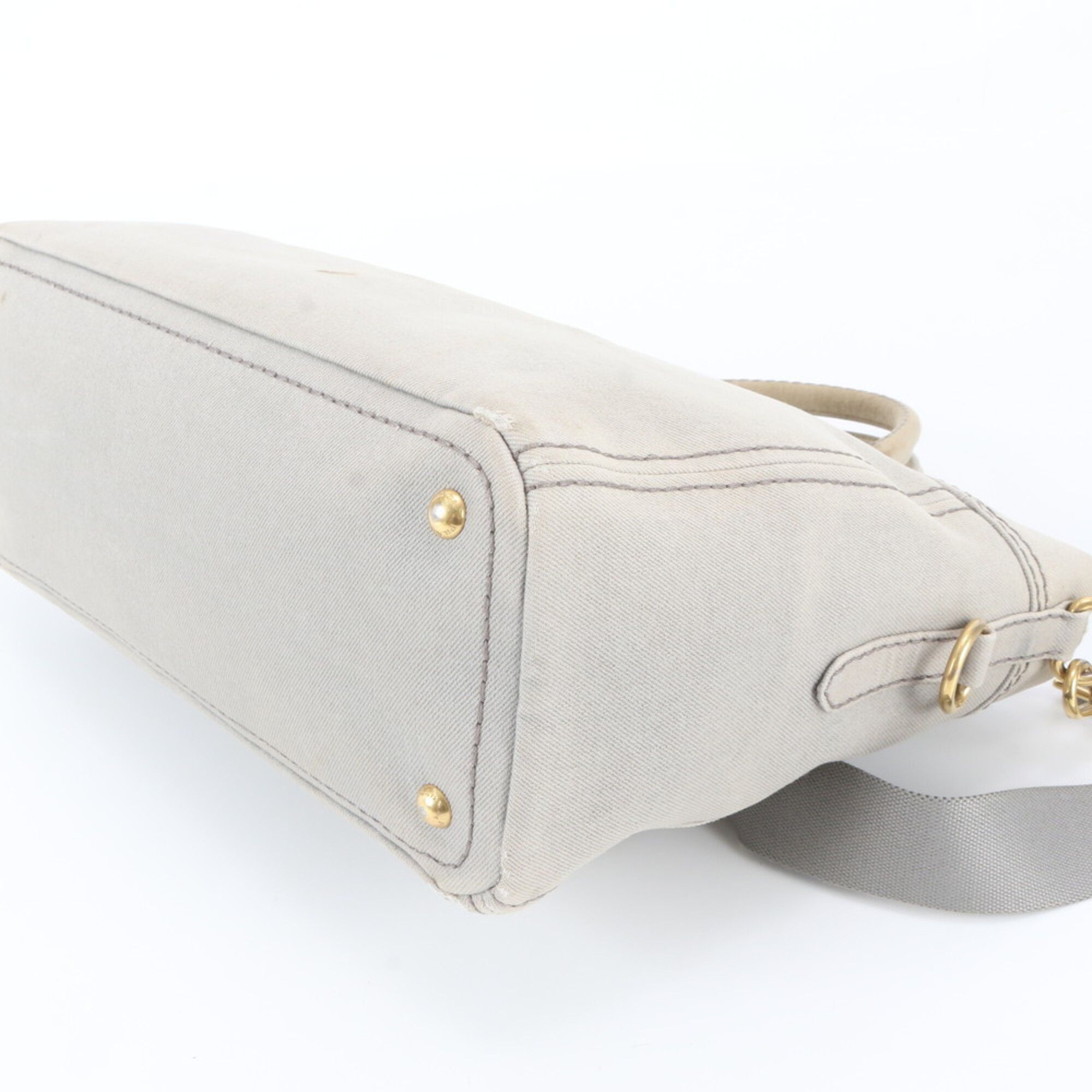 Leather Canvas Shoulder Bag (Pre-Owned) - Prada - Modalova