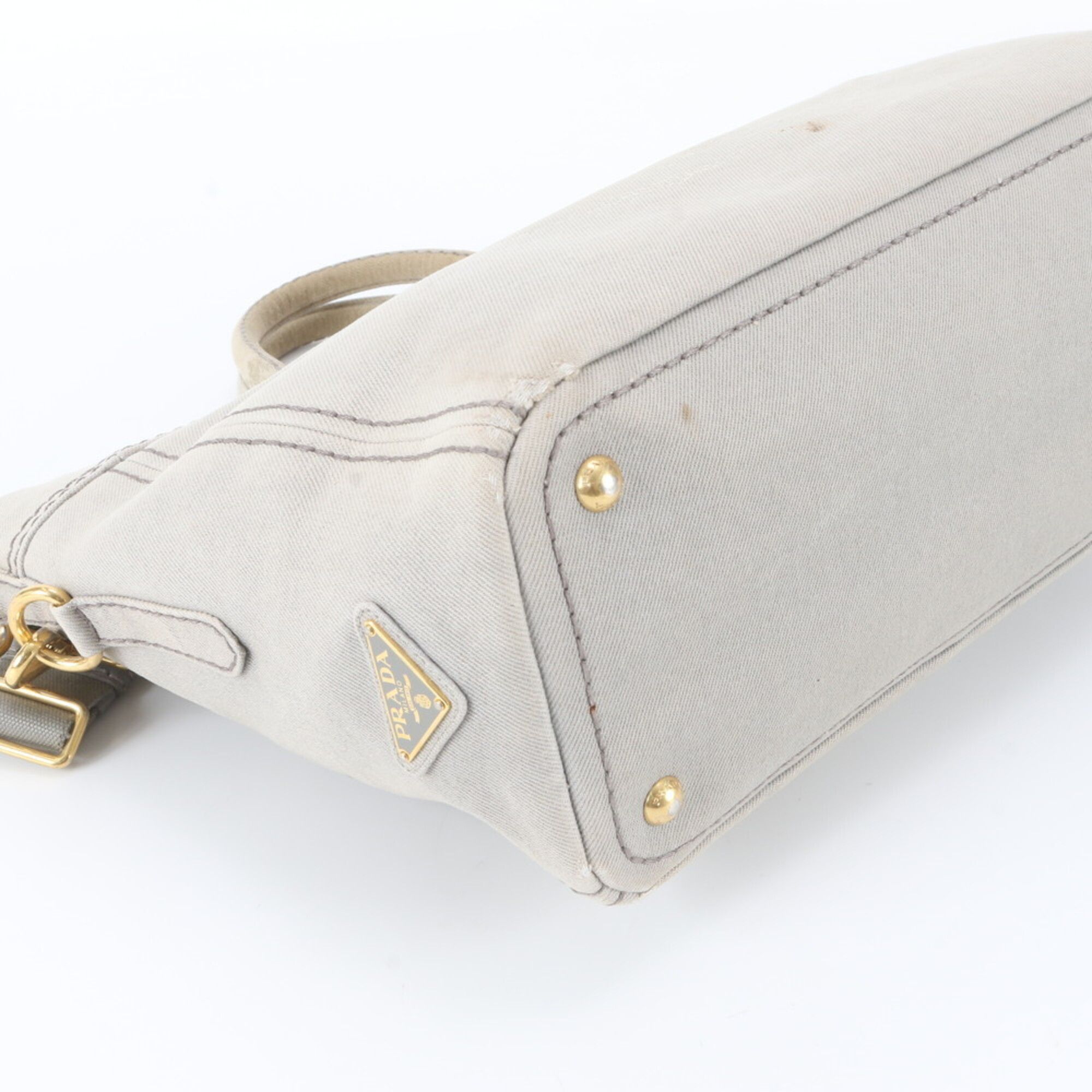 Leather Canvas Shoulder Bag (Pre-Owned) - Prada - Modalova