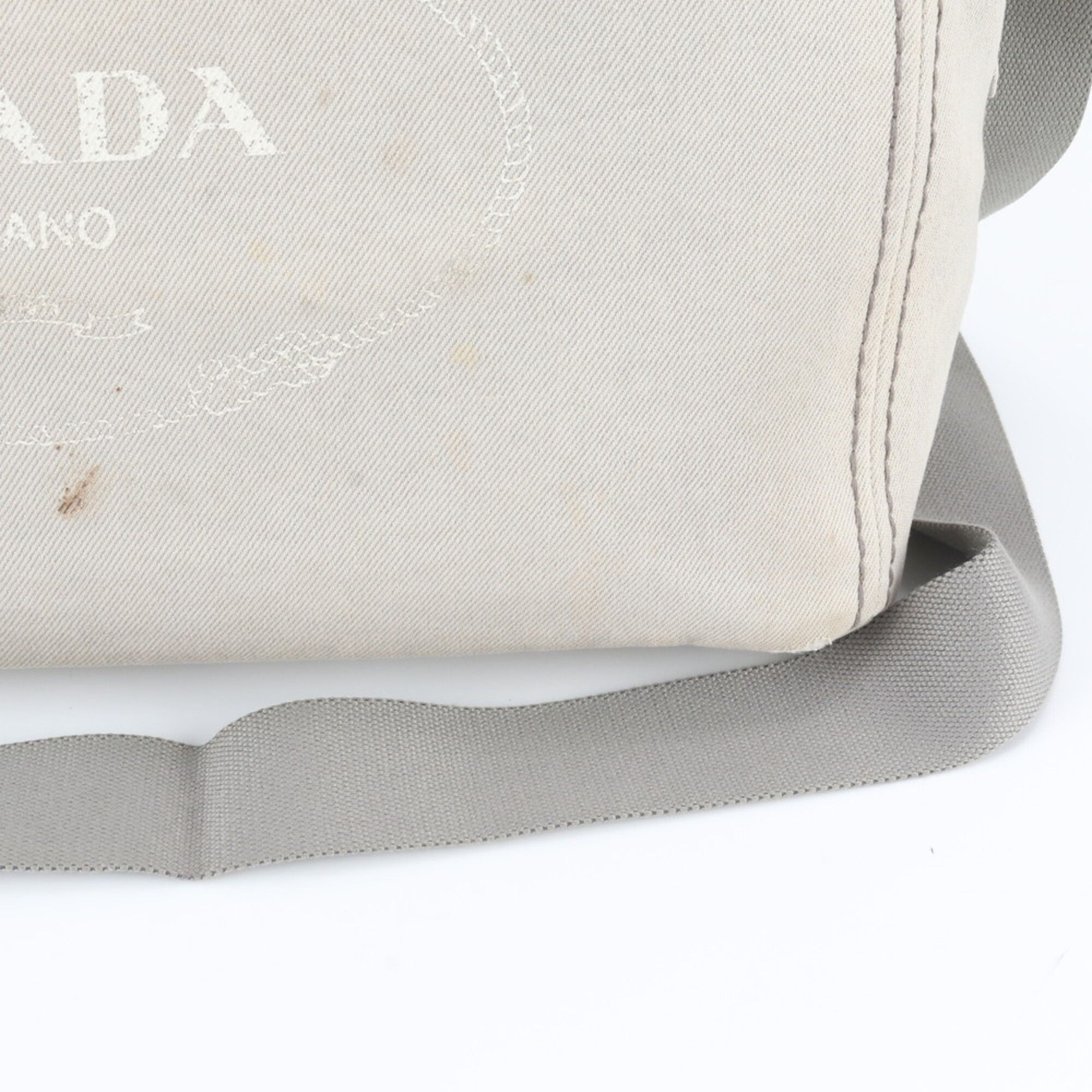 Leather Canvas Shoulder Bag (Pre-Owned) - Prada - Modalova