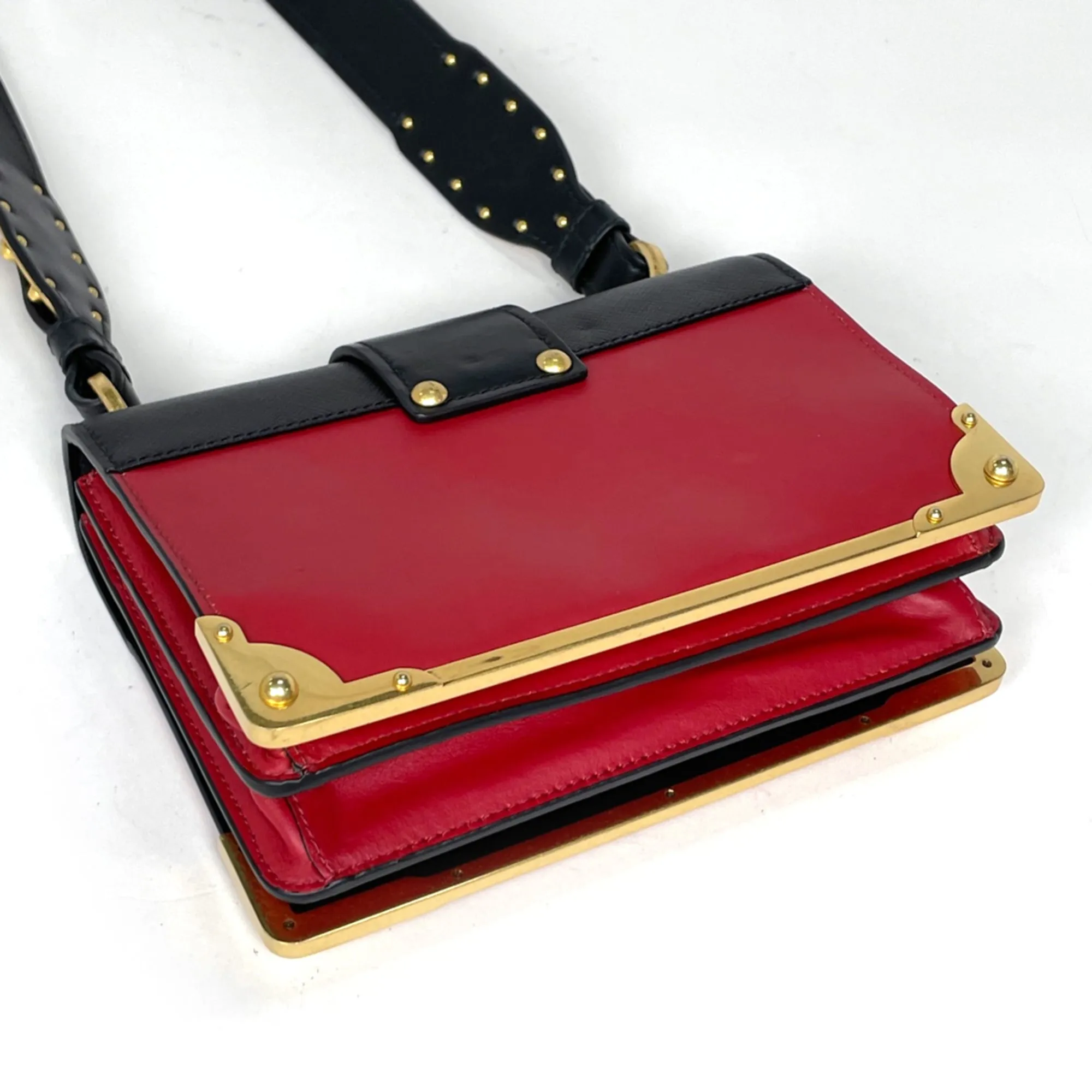 Leather Shoulder Bag (Pre-Owned) - Prada - Modalova