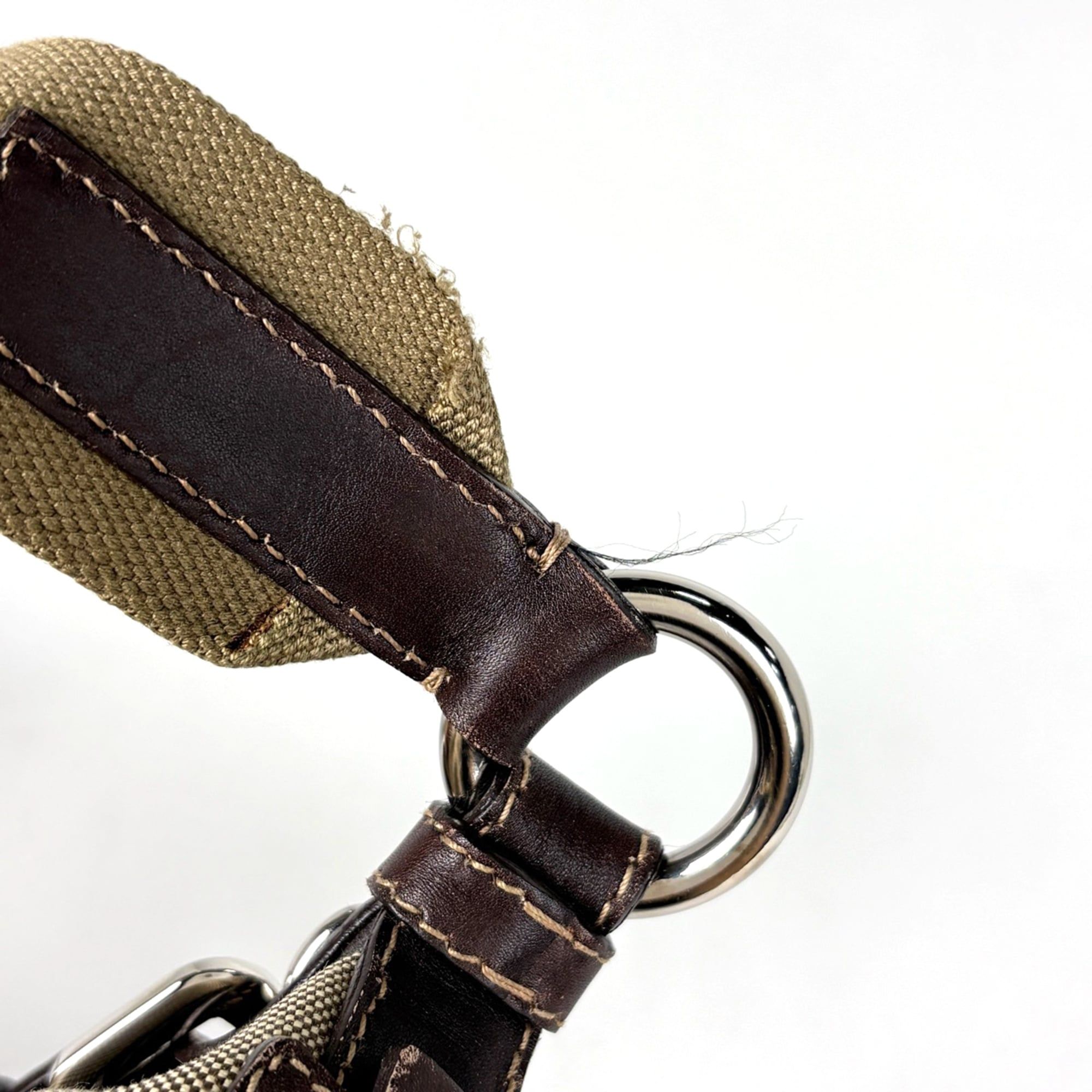 Canvas Leather Shoulder Bag (Pre-Owned) - Prada - Modalova