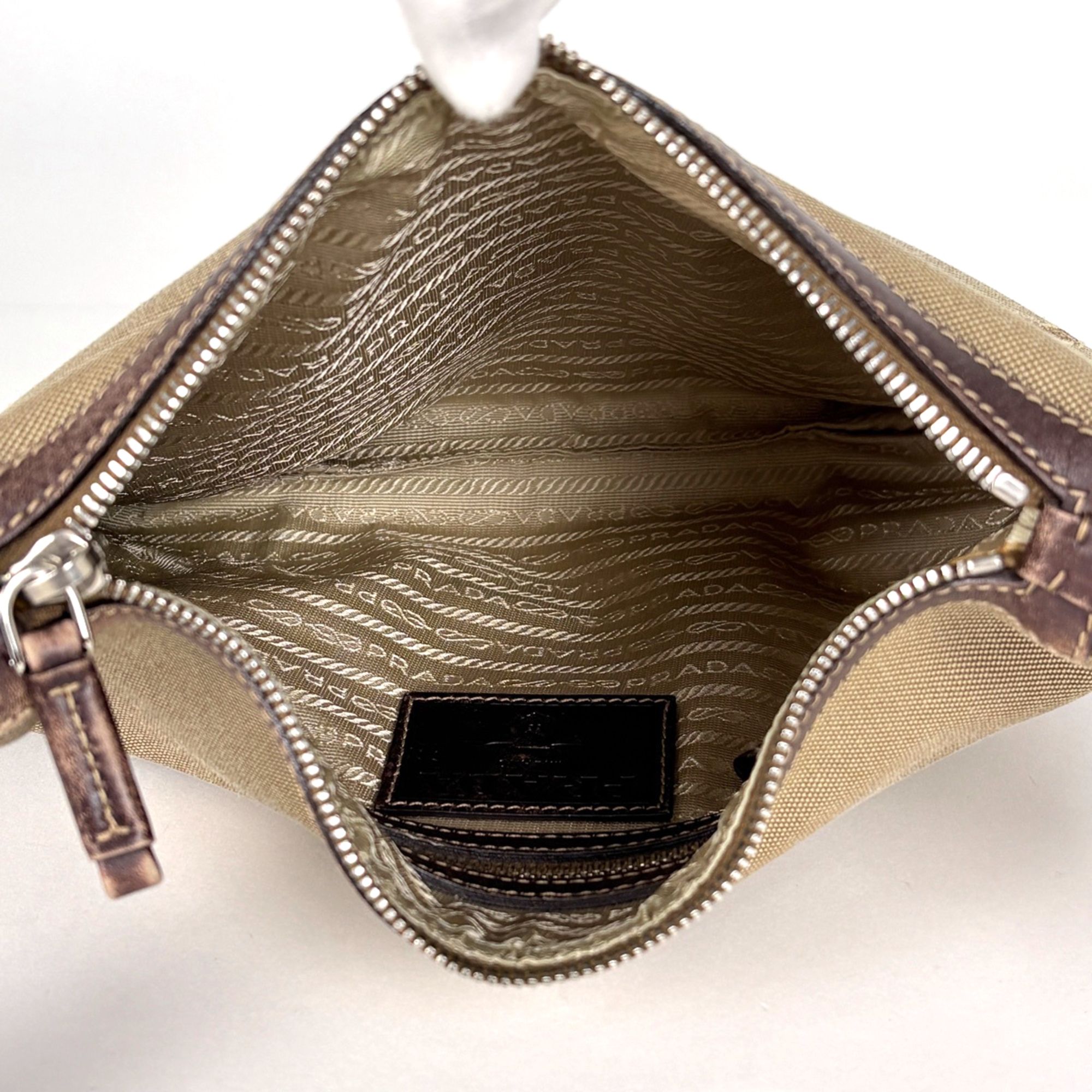 Canvas Leather Shoulder Bag (Pre-Owned) - Prada - Modalova