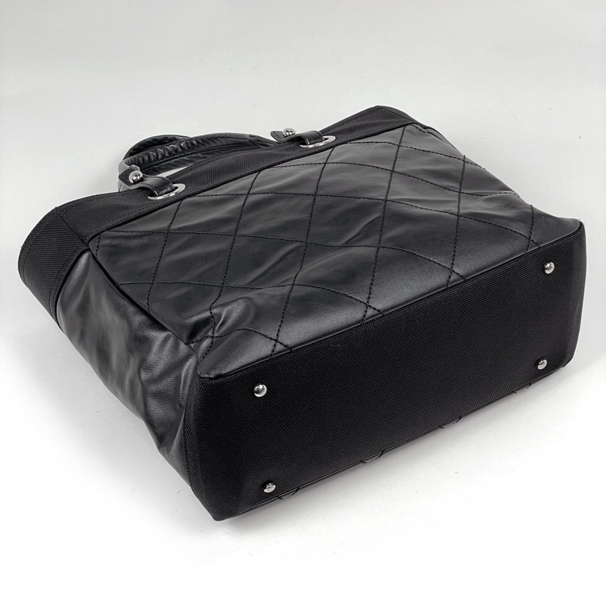 Coated Canvas Leather Tote Bag (Pre-Owned) - Chanel - Modalova