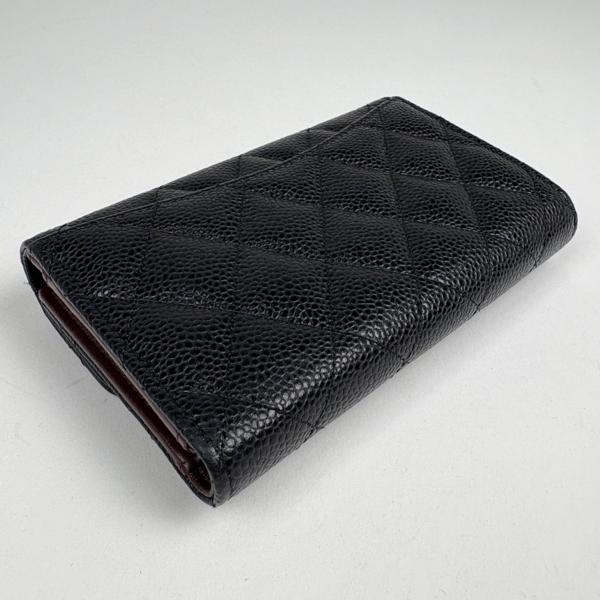 Grained Calfskin Wallet (Tri-Fold) (Pre-Owned) - Chanel - Modalova