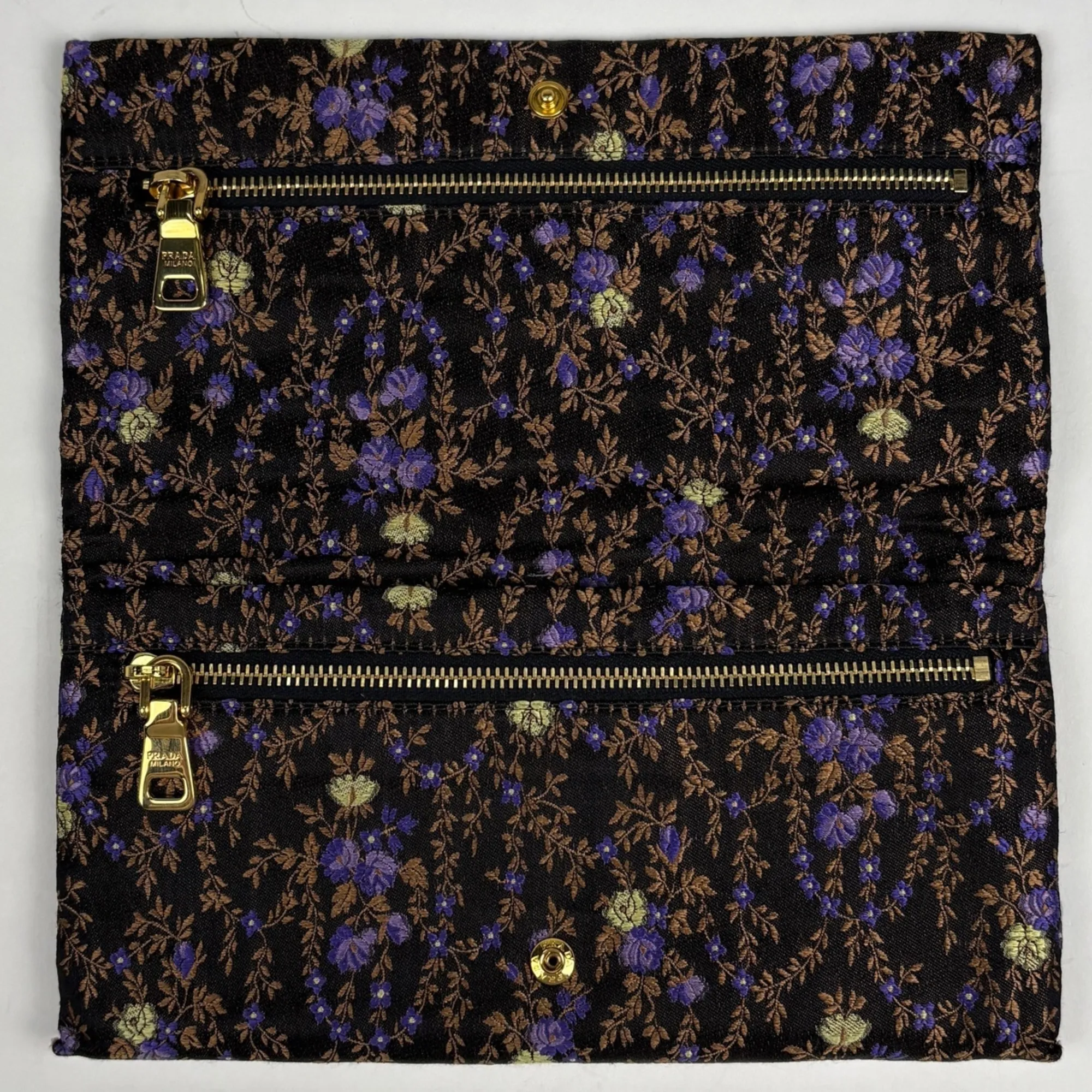 Fabric Long Wallet (Bi-Fold) (Pre-Owned) - Prada - Modalova