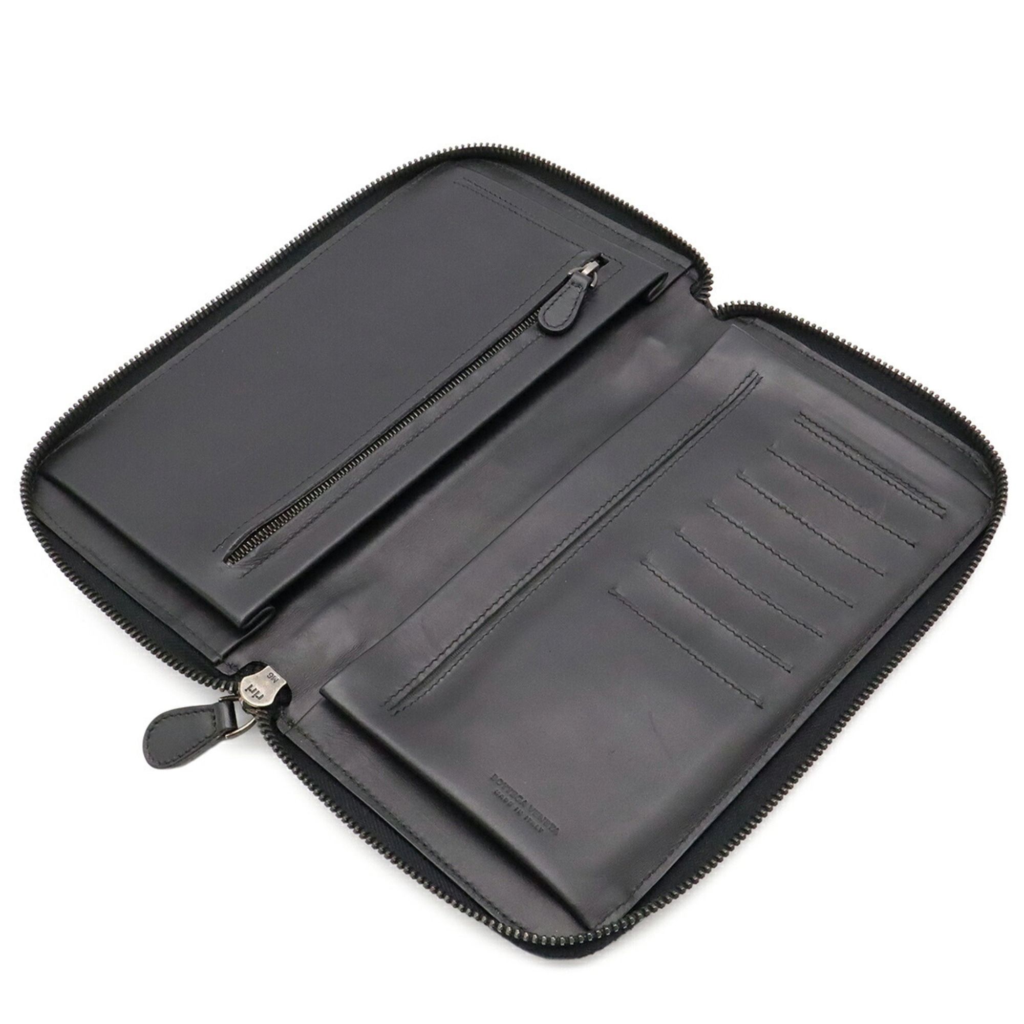 Leather Long Wallet (Bi-Fold) (Pre-Owned) - Bottega Veneta - Modalova