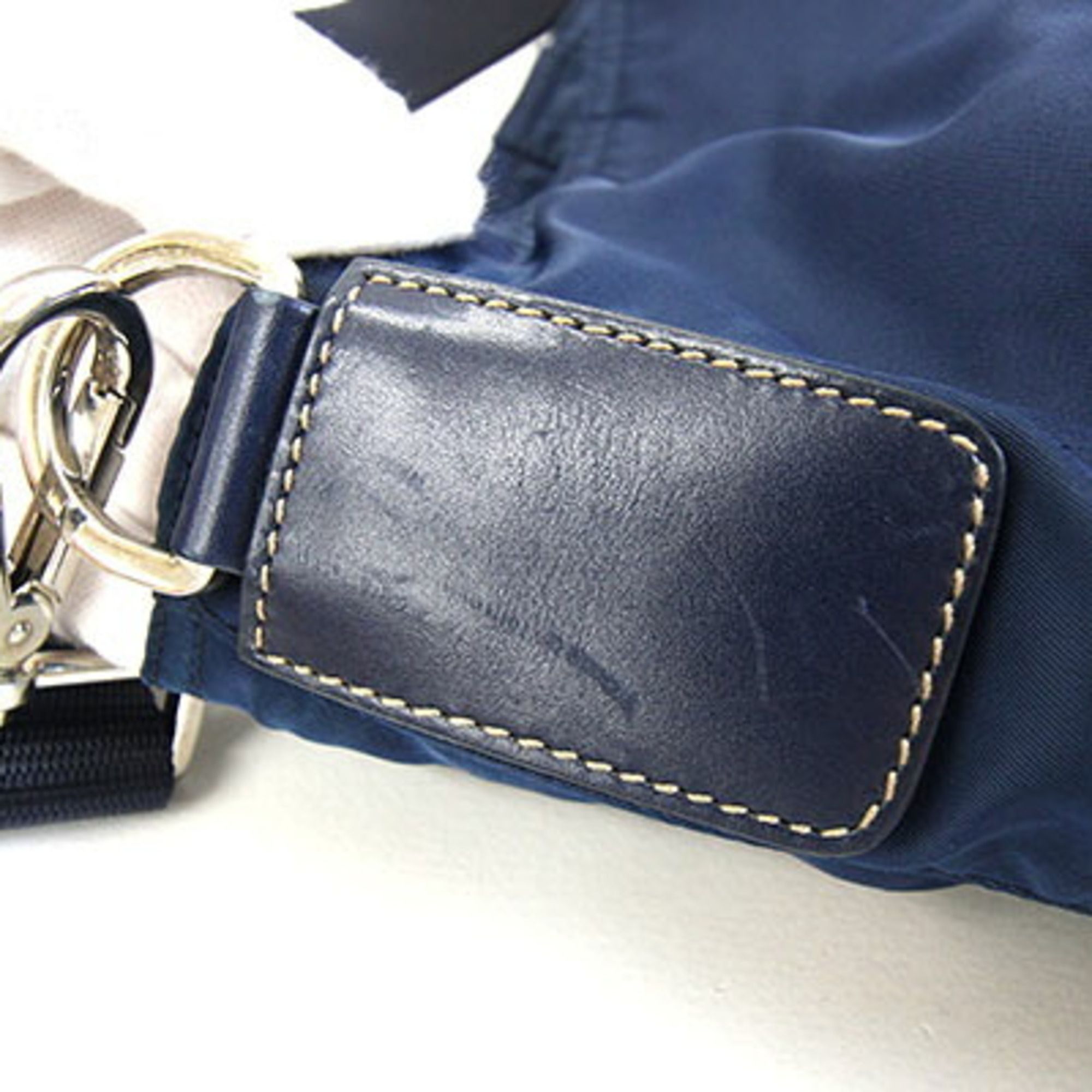 Nylon Leather Messenger Bag Shoulder Bag (Pre-Owned) - Prada - Modalova