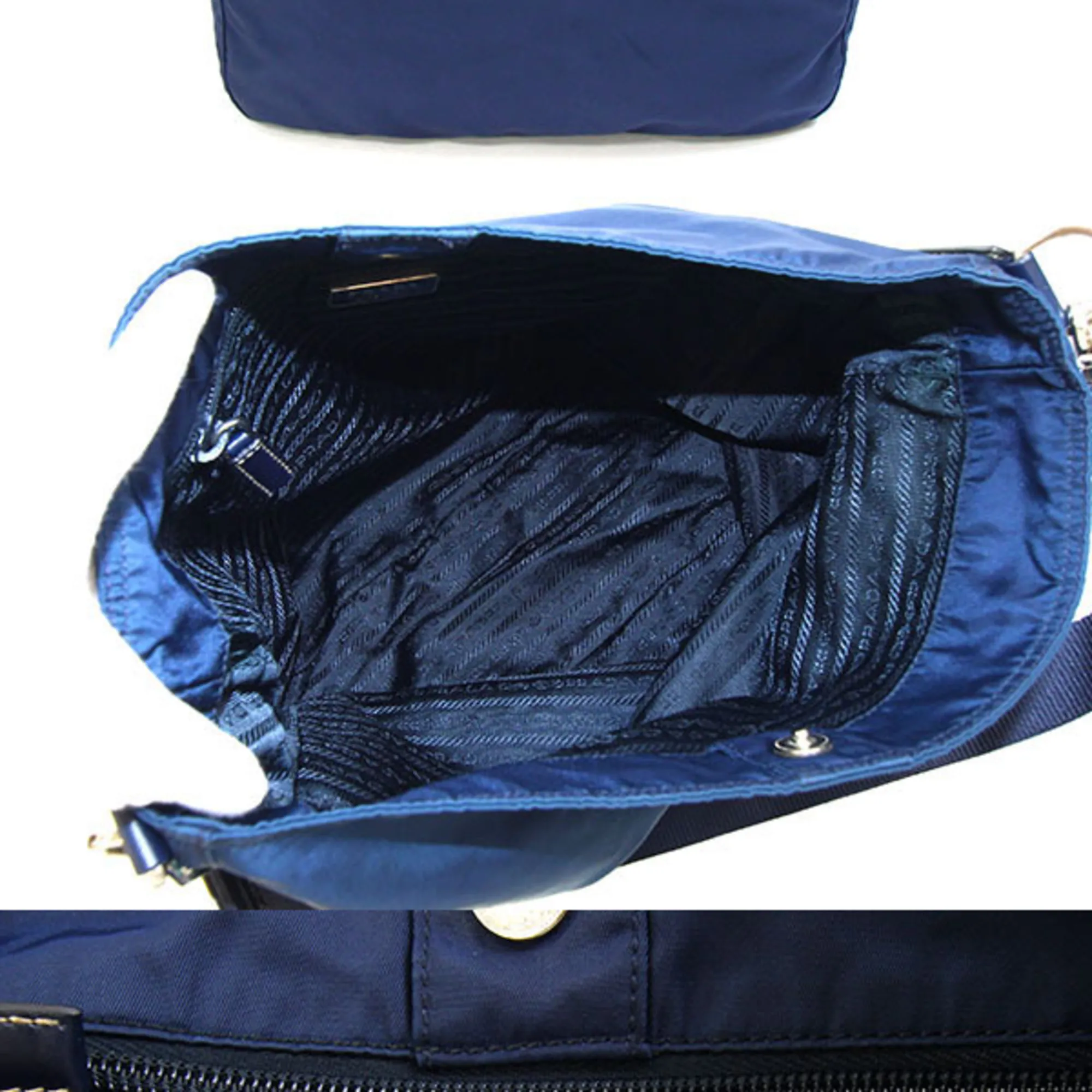 Nylon Leather Messenger Bag Shoulder Bag (Pre-Owned) - Prada - Modalova