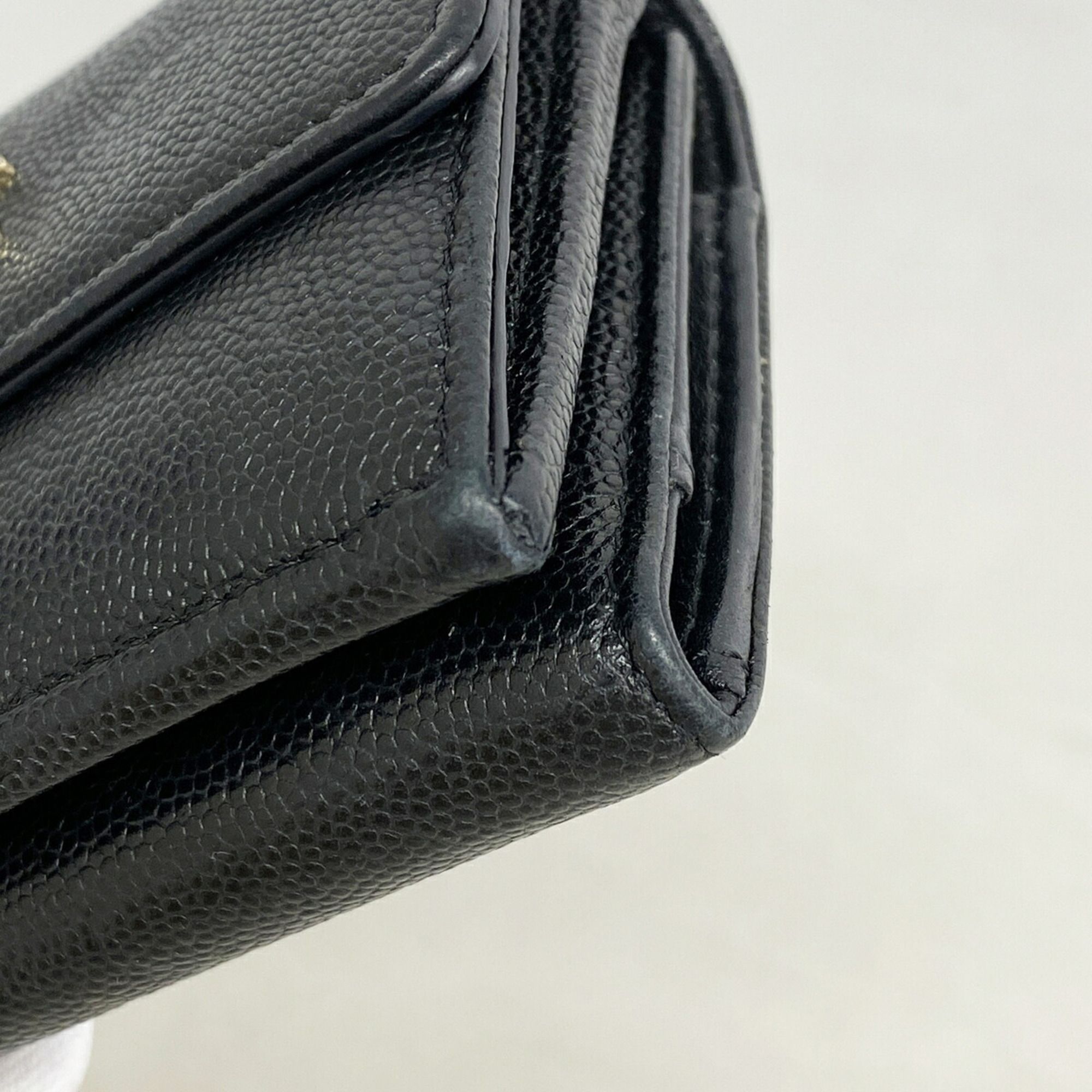 Grained Calfskin Wallet (Tri-Fold) (Pre-Owned) - Chanel - Modalova