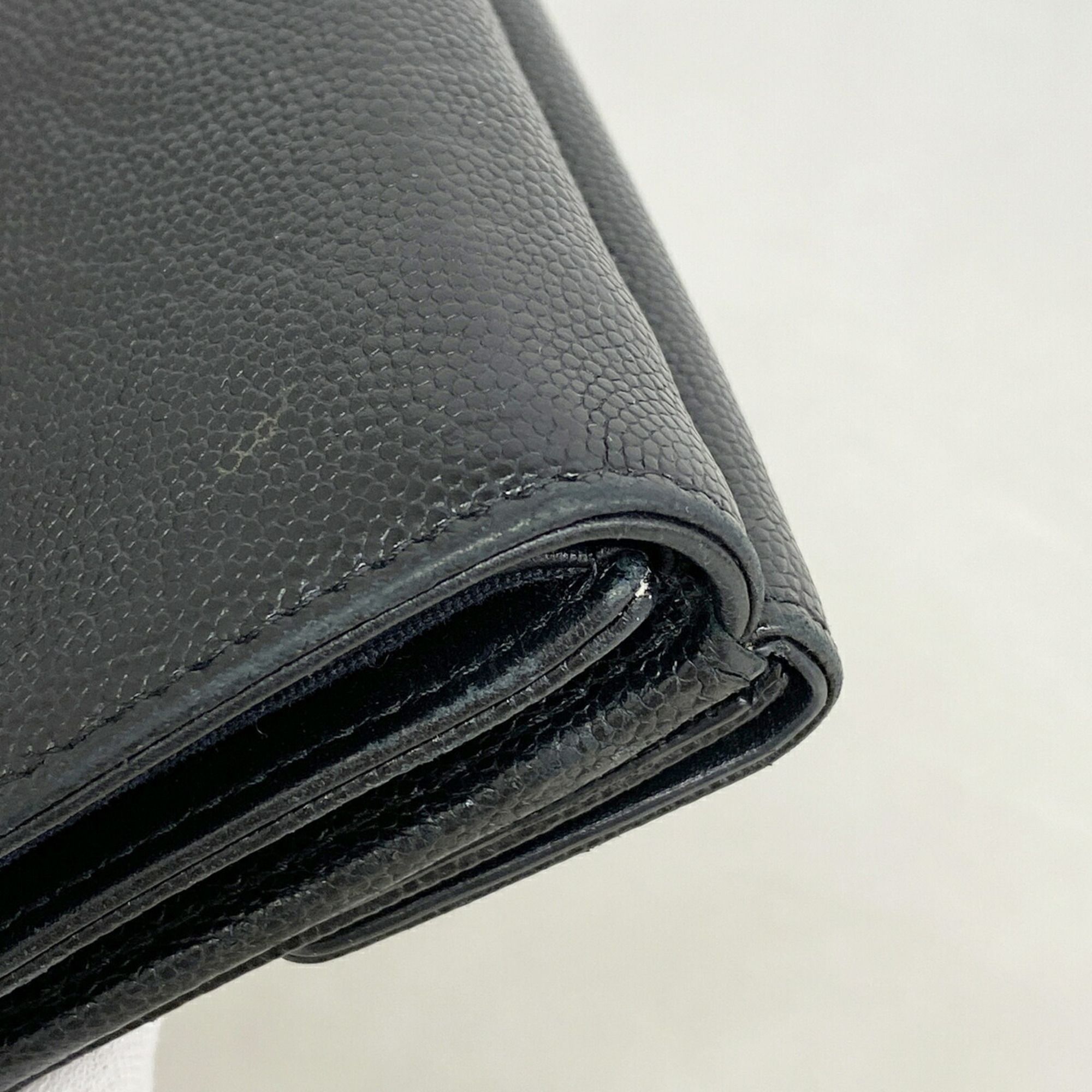 Grained Calfskin Wallet (Tri-Fold) (Pre-Owned) - Chanel - Modalova