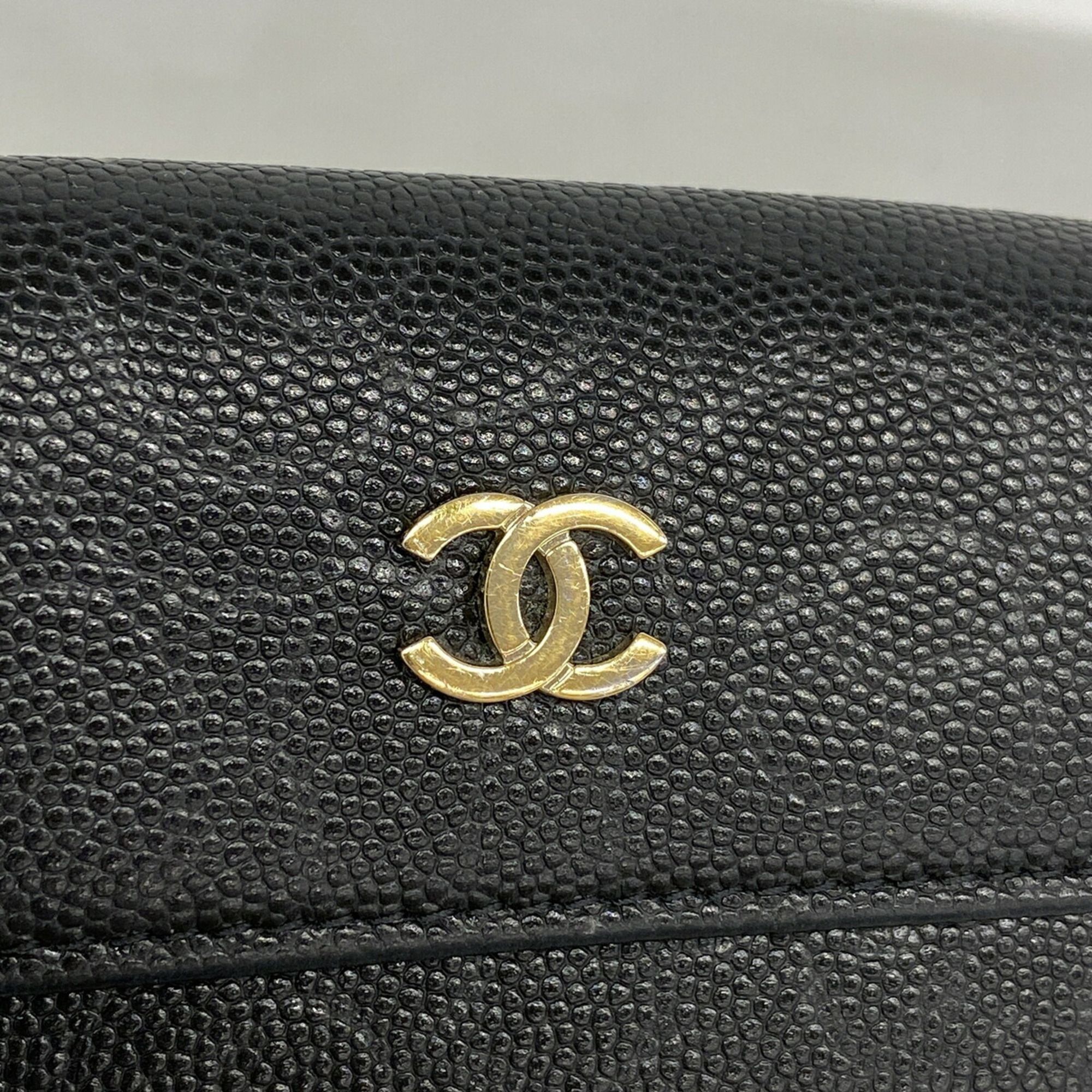 Grained Calfskin Wallet (Tri-Fold) (Pre-Owned) - Chanel - Modalova