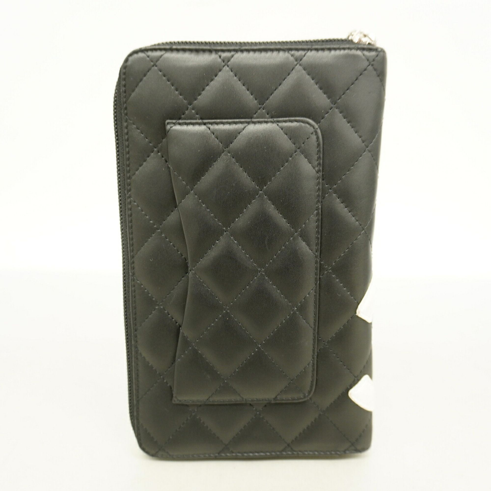 Leather Long Wallet (Bi-Fold) (Pre-Owned) - Chanel - Modalova