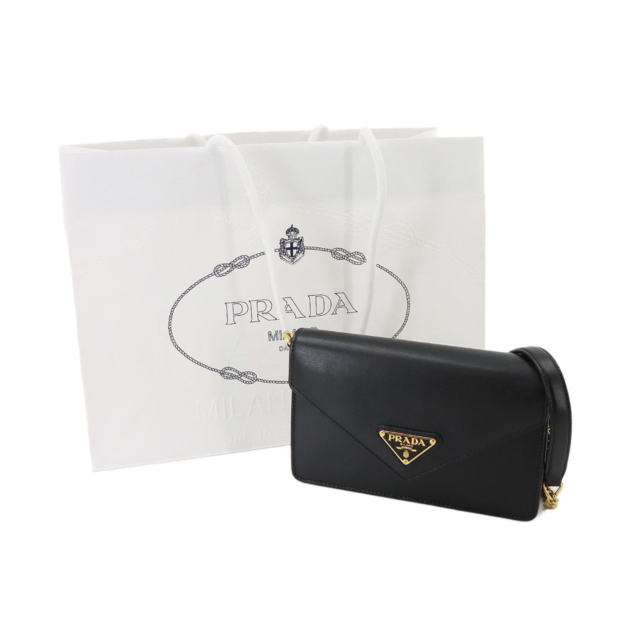 Leather Shoulder Bag (Pre-Owned) - Prada - Modalova