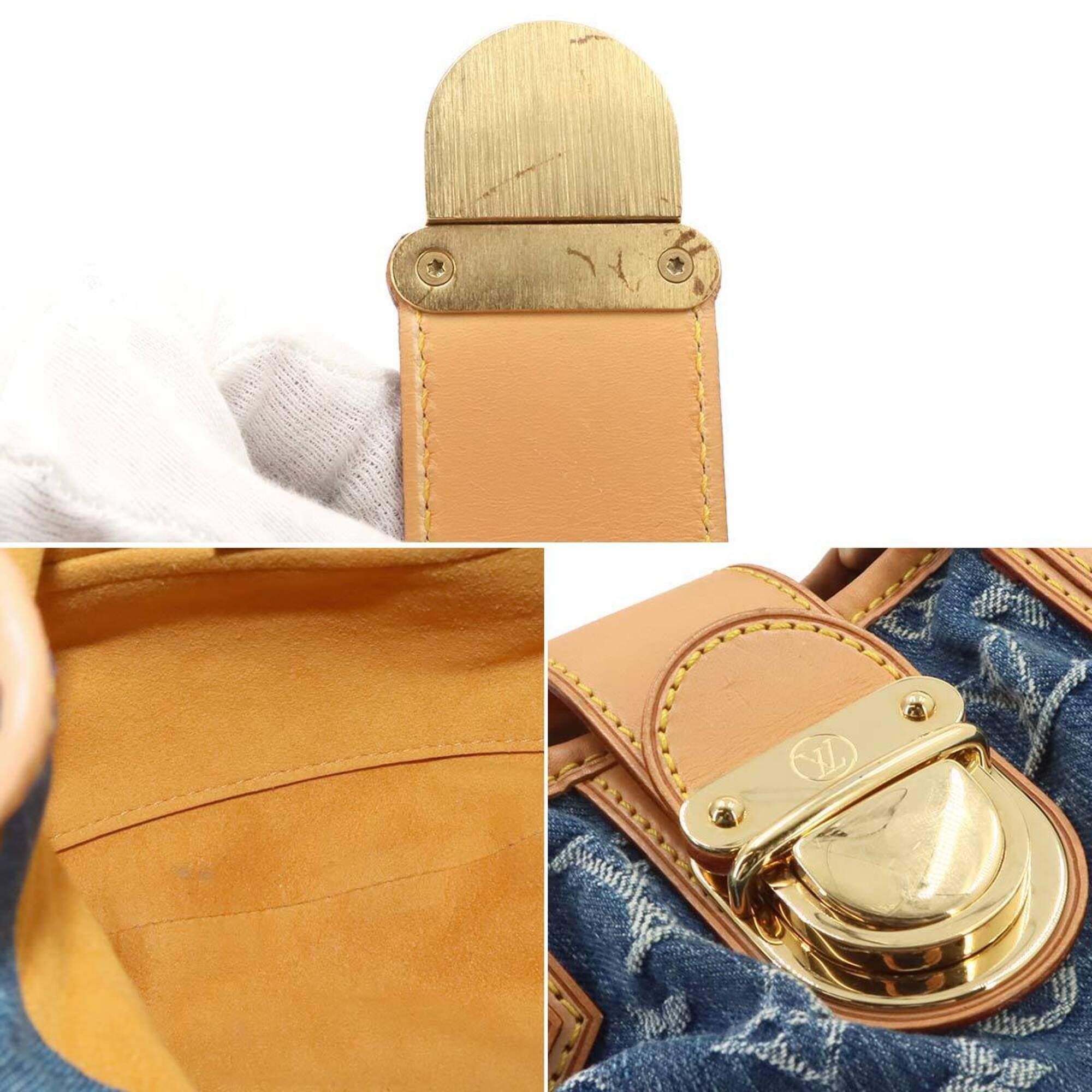 Monogram Denim Canvas Handbag (Pre-Owned) - Louis Vuitton - Modalova