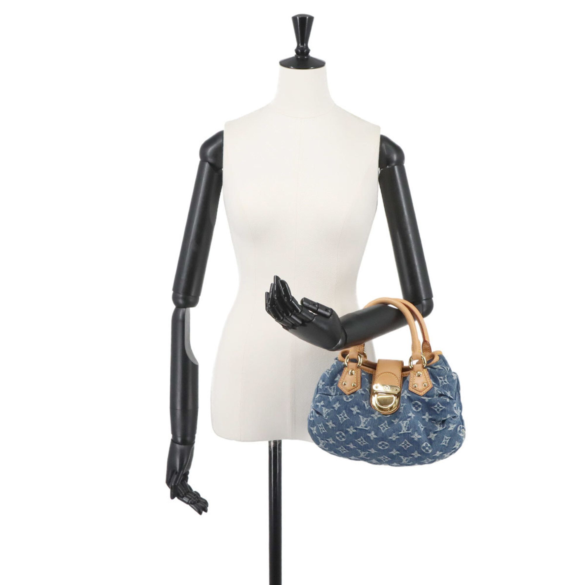 Monogram Denim Canvas Handbag (Pre-Owned) - Louis Vuitton - Modalova