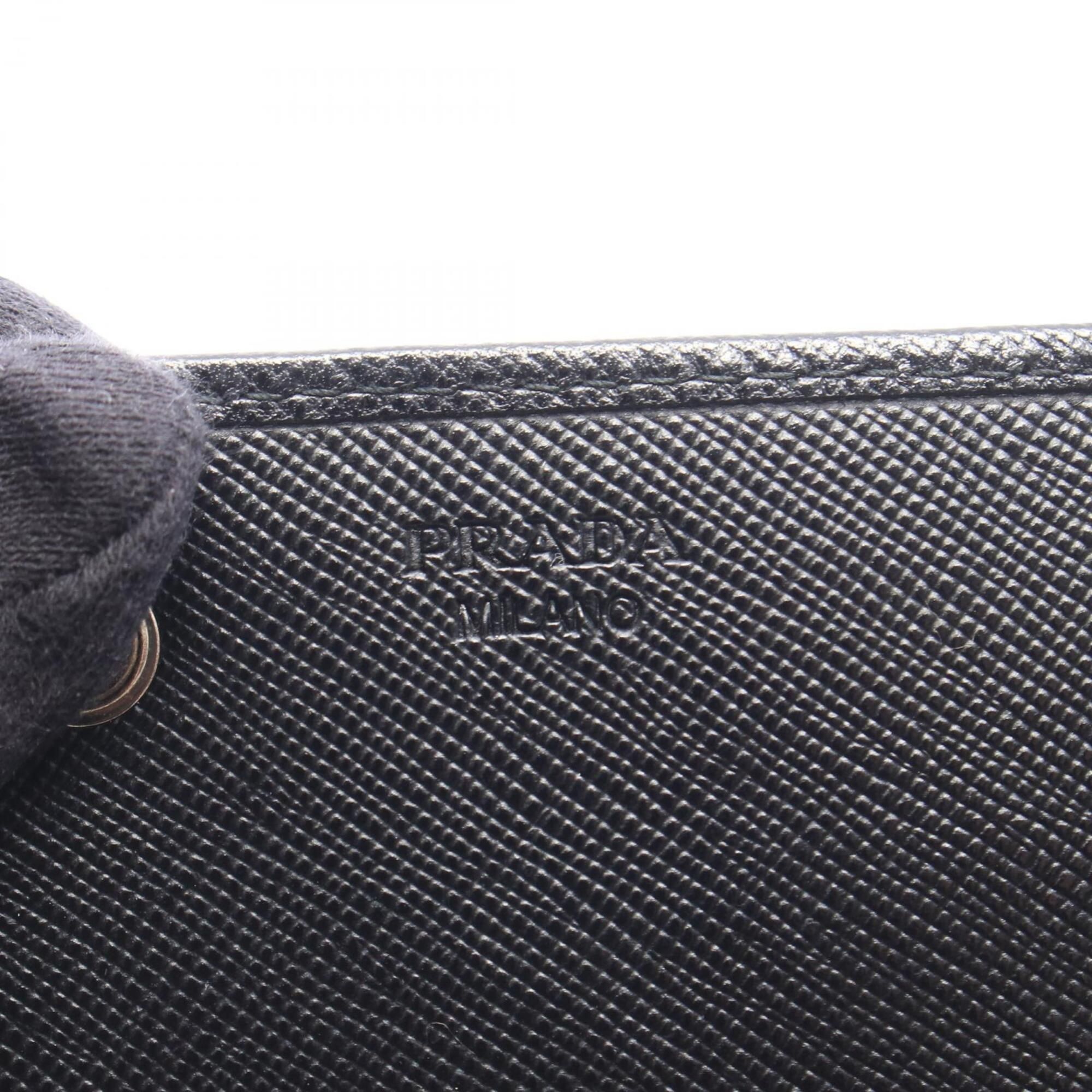 Nylon Leather Long Wallet (Bi-Fold) (Pre-Owned) - Prada - Modalova