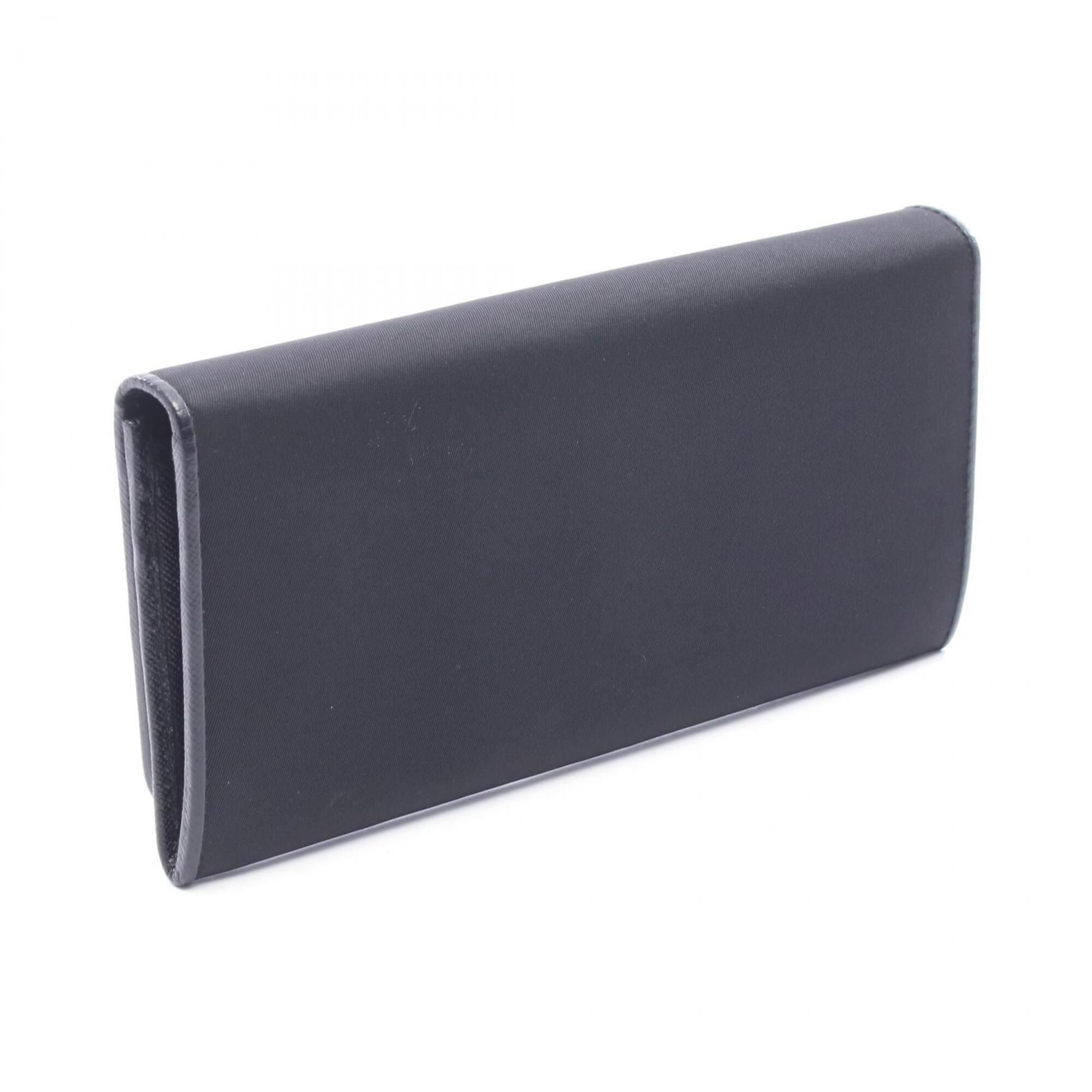 Nylon Leather Long Wallet (Bi-Fold) (Pre-Owned) - Prada - Modalova