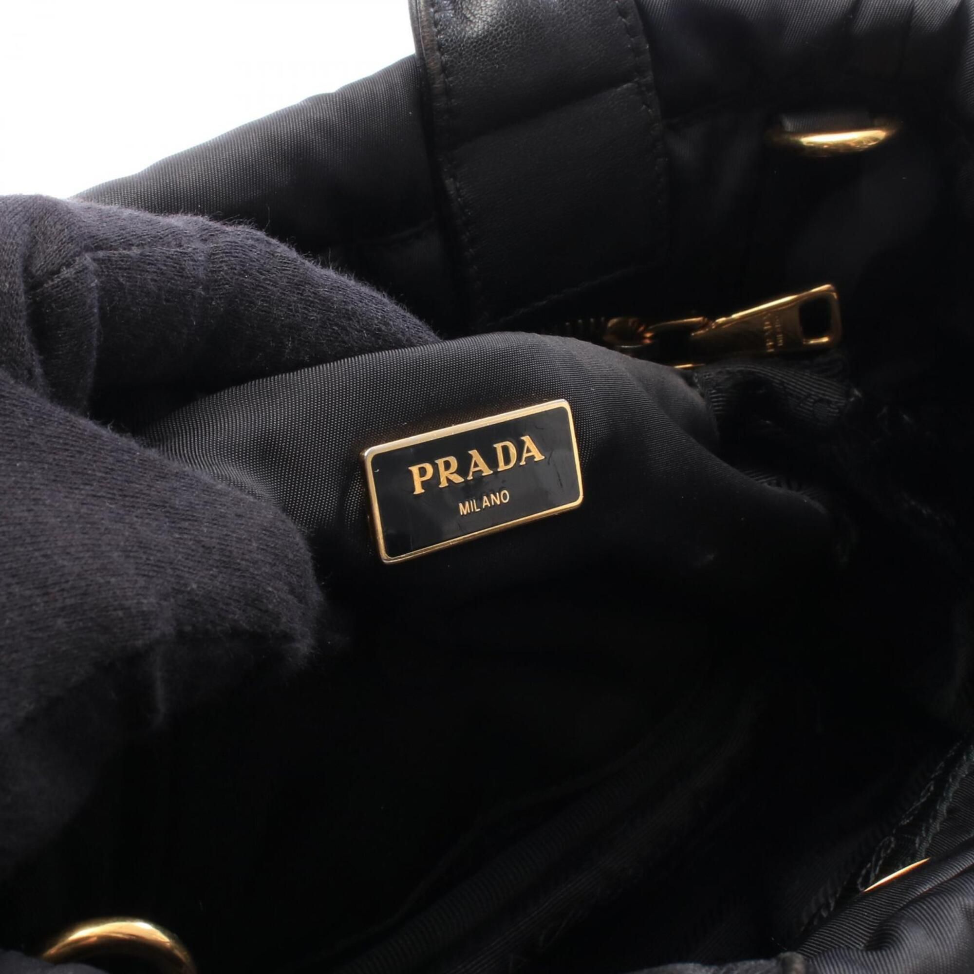 Nylon Leather Handbag (Pre-Owned) - Prada - Modalova