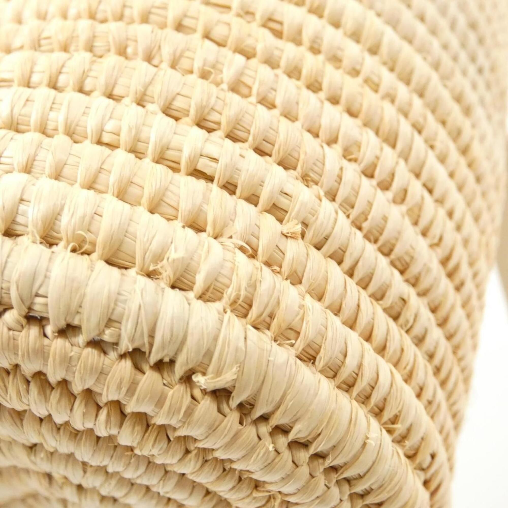 Raffia Leather Basket Handbag (Pre-Owned) - Loewe - Modalova
