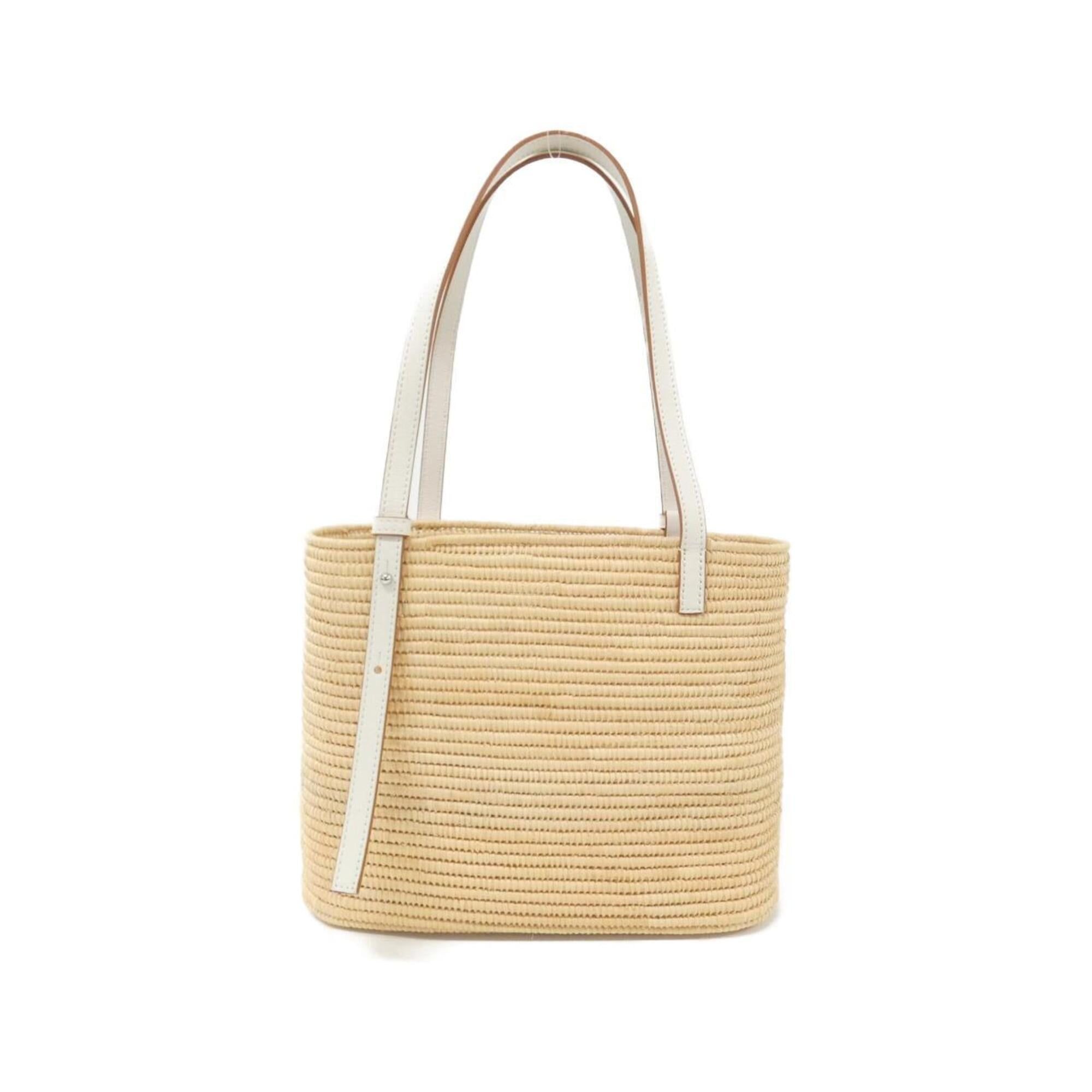 Raffia Leather Basket Handbag (Pre-Owned) - Loewe - Modalova