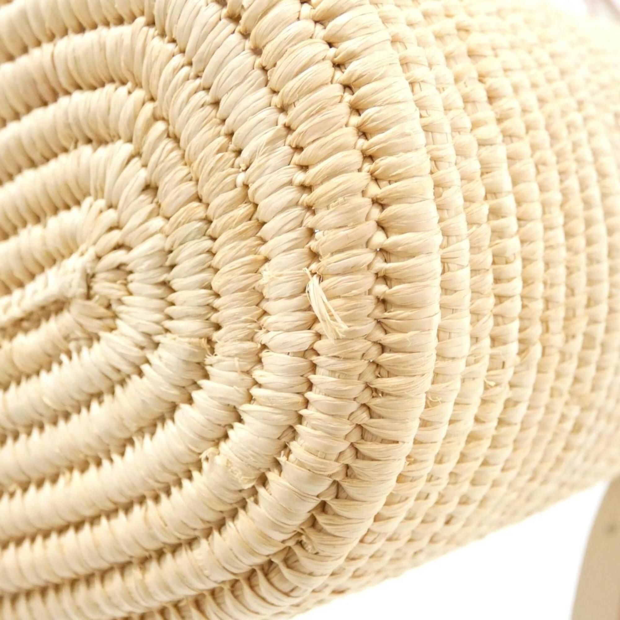 Raffia Leather Basket Handbag (Pre-Owned) - Loewe - Modalova