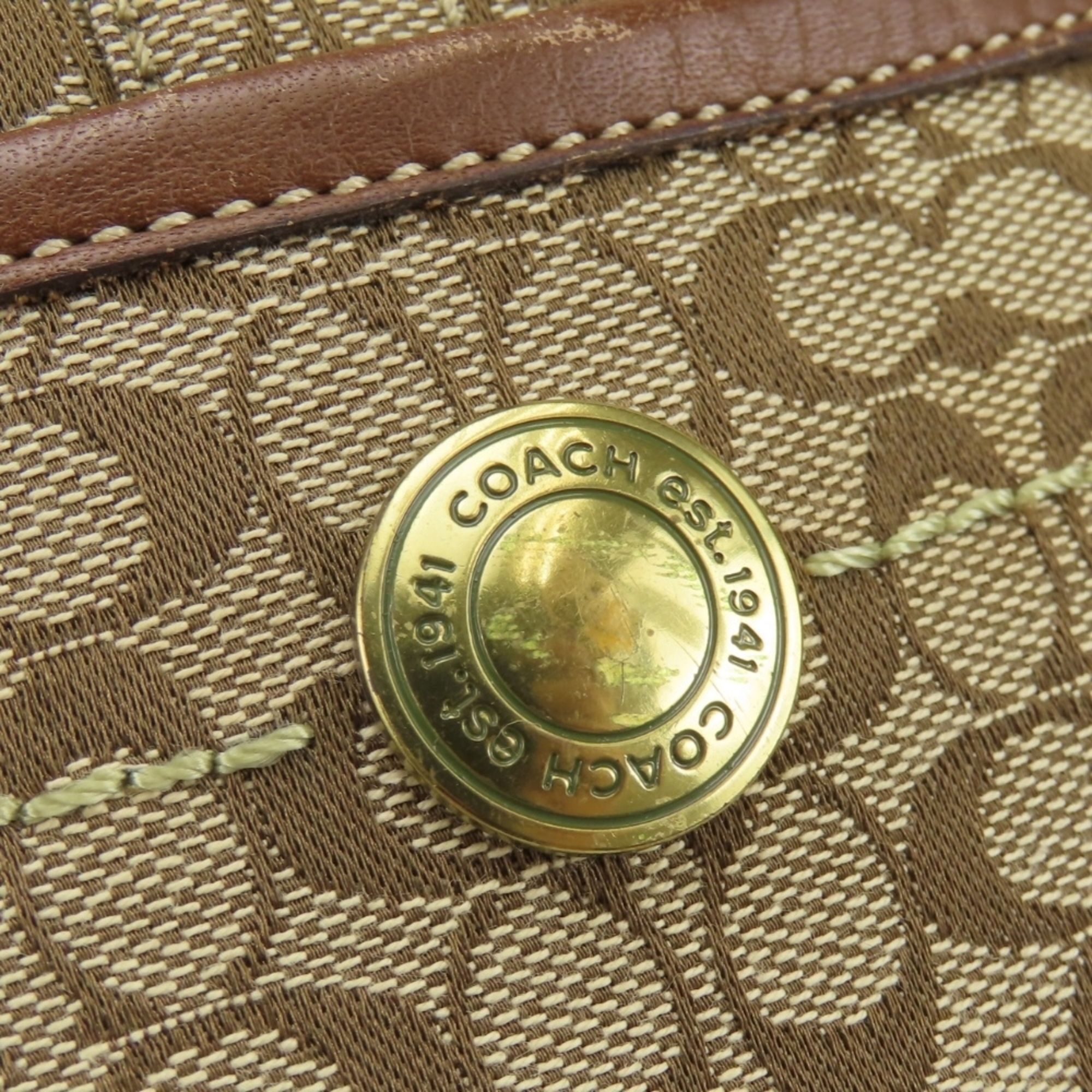 Canvas Leather Shoulder Bag (Pre-Owned) - Coach - Modalova