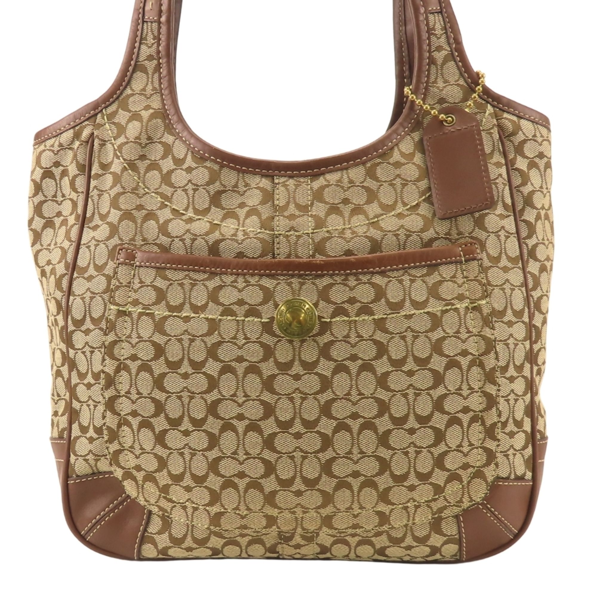 Canvas Leather Shoulder Bag (Pre-Owned) - Coach - Modalova
