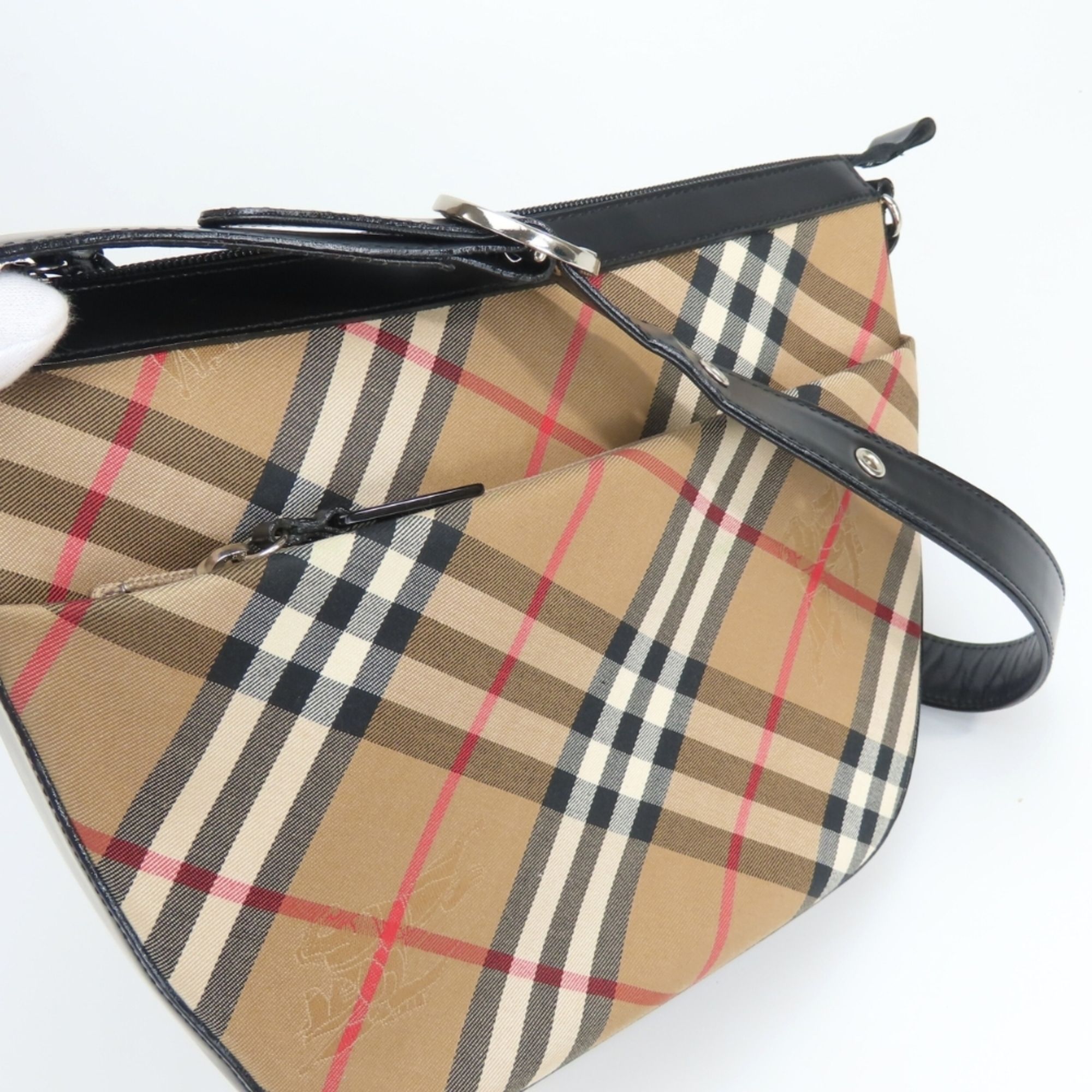 Canvas Leather Shoulder Bag (Pre-Owned) - Burberry - Modalova