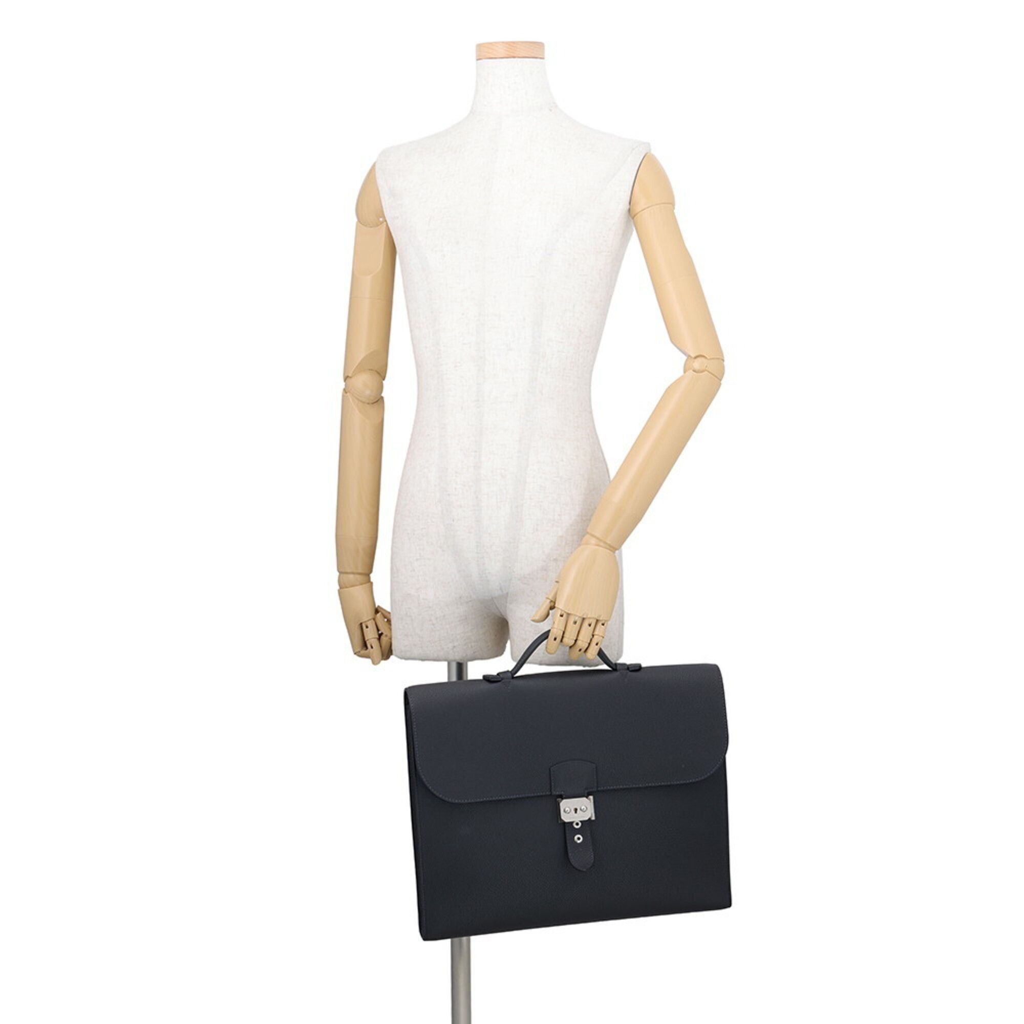 Togo Leather Briefcase (Pre-Owned) - Hermes - Modalova
