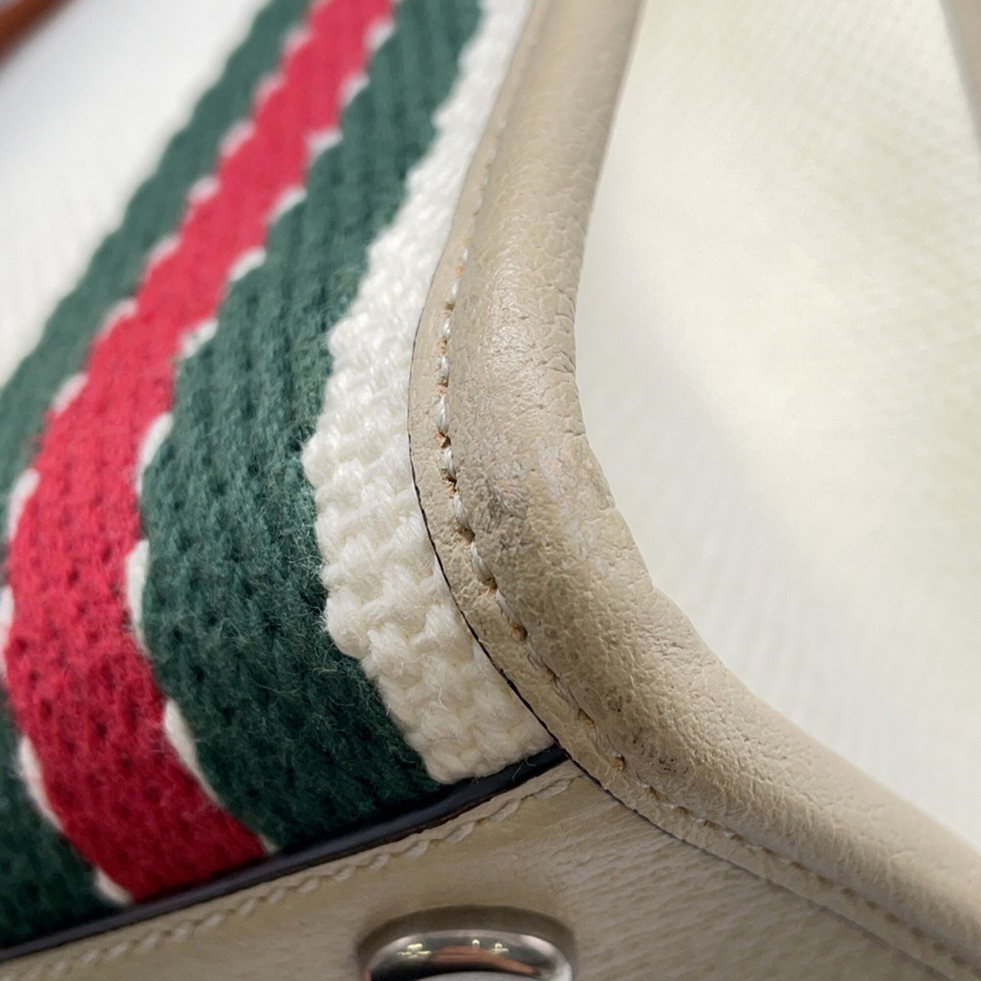 Canvas Leather Handbag Tote Bag (Pre-Owned) - Gucci - Modalova