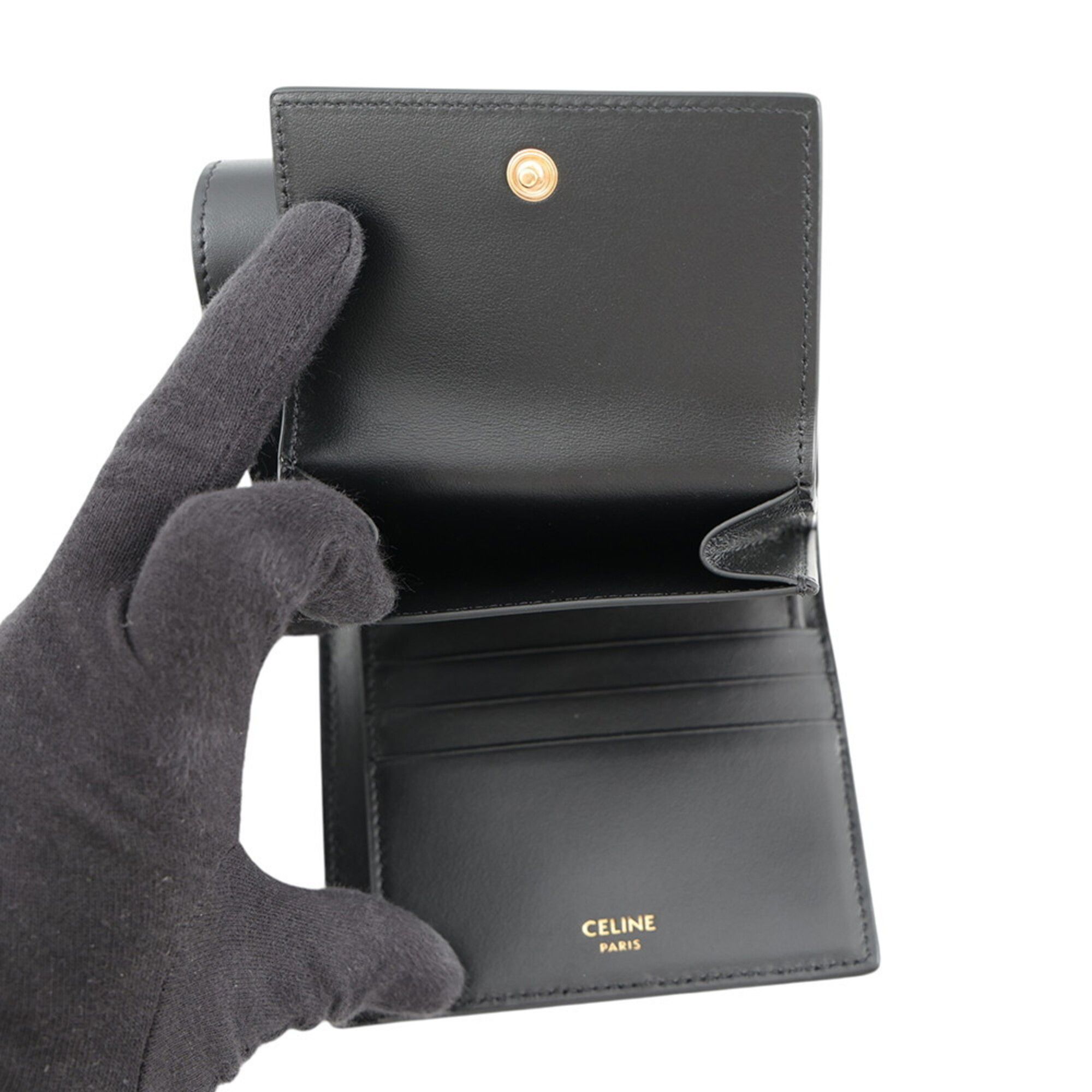 Leather Wallet (Tri-Fold) (Pre-Owned) - Celine - Modalova